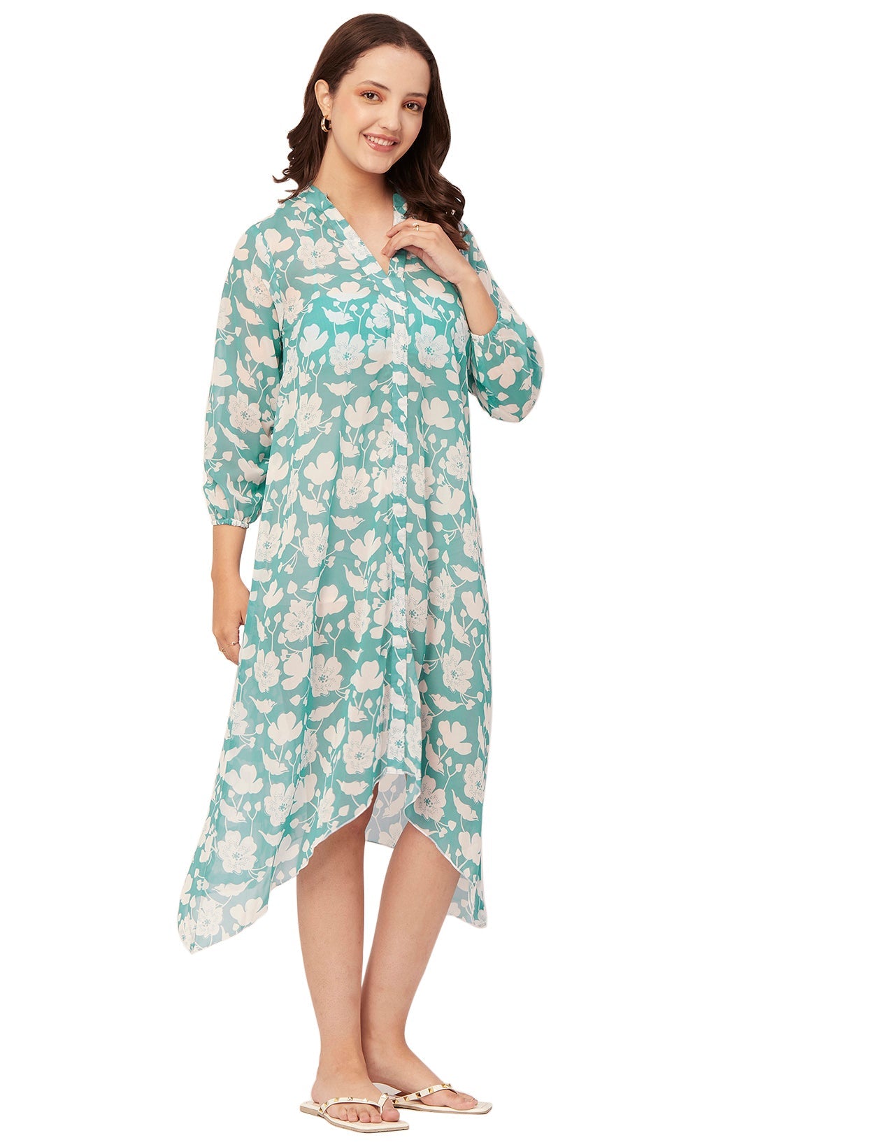 Long Sheer Vacation Dress