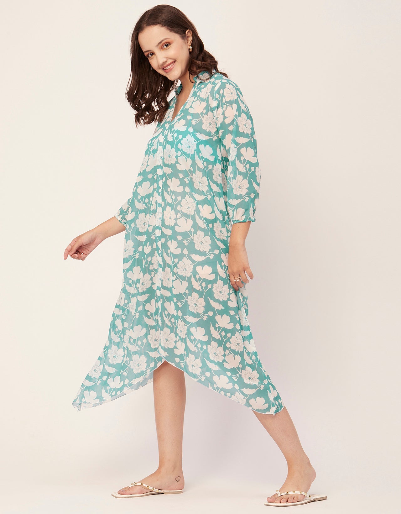 Long Sheer Vacation Dress