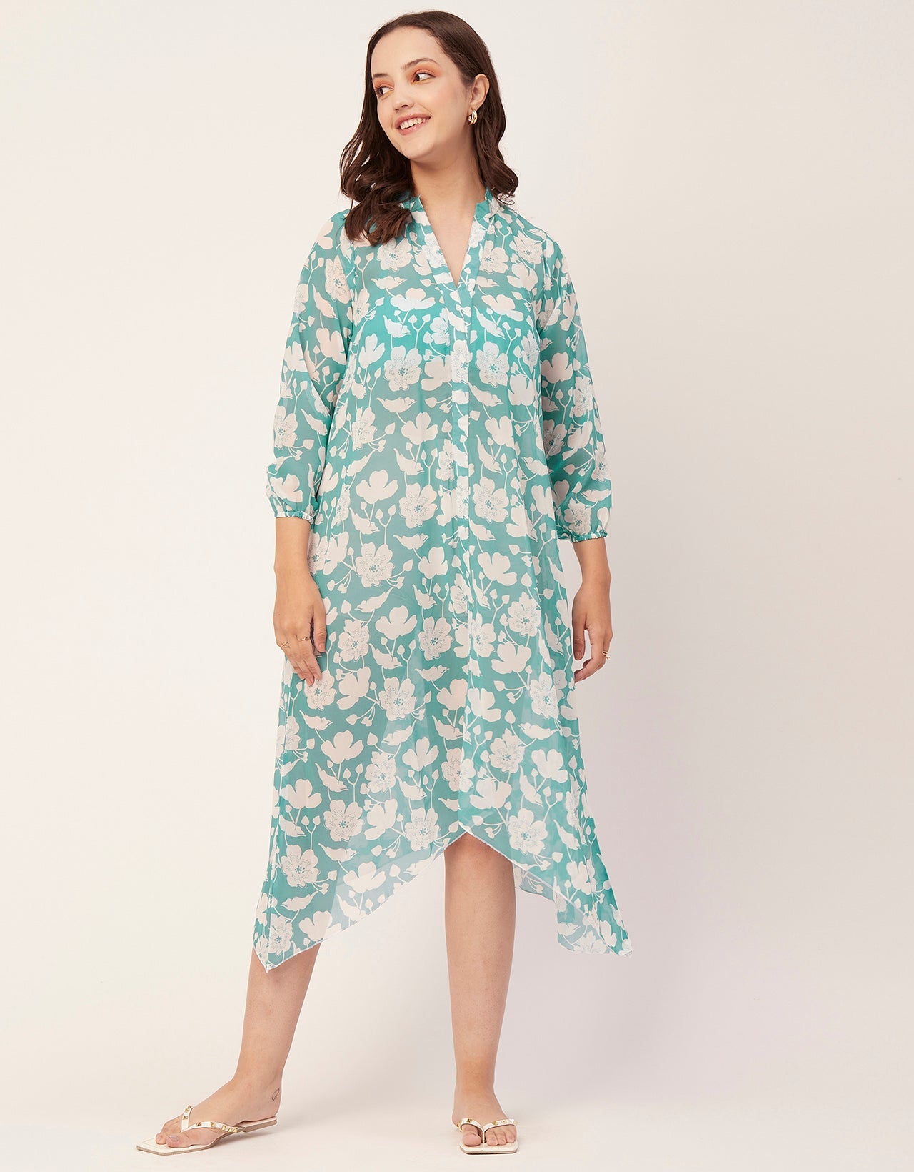 Long Sheer Vacation Dress