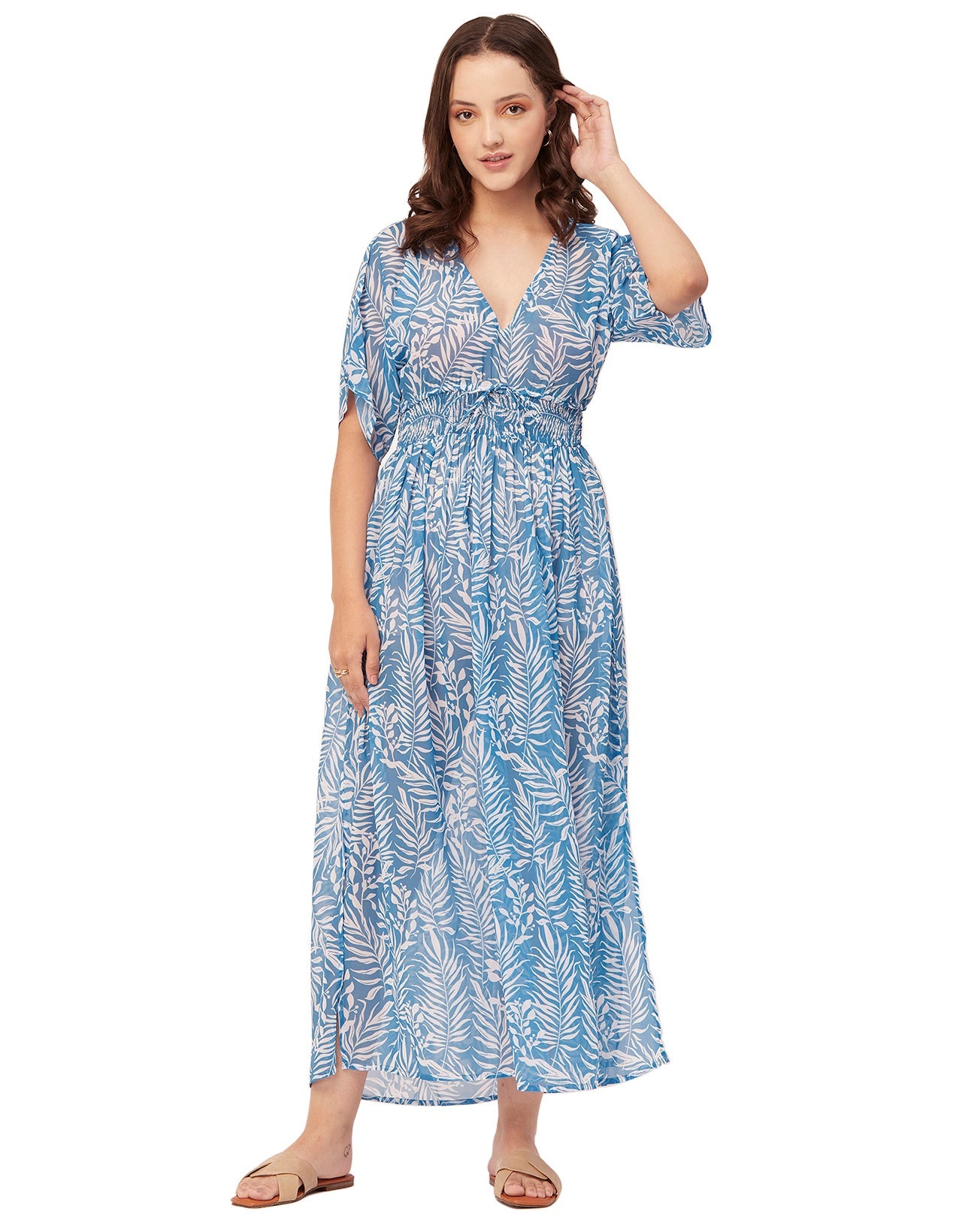 Long Sheer Coverup Dress