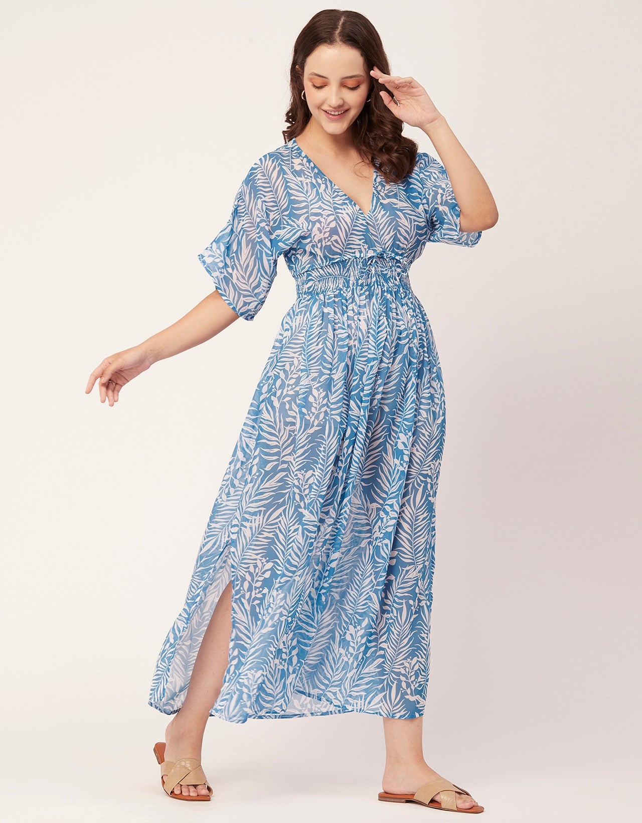 Long Sheer Coverup Dress