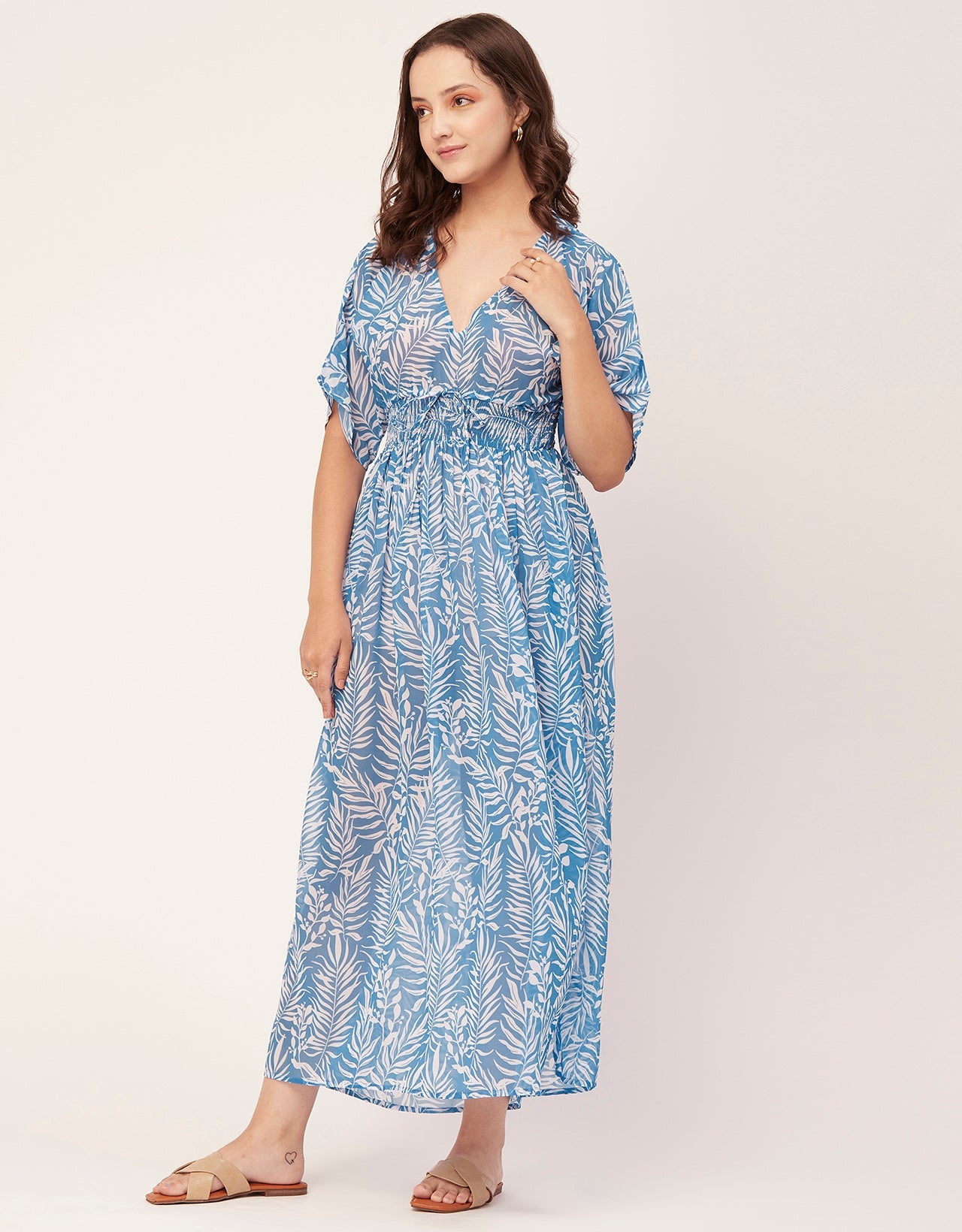 Long Sheer Coverup Dress