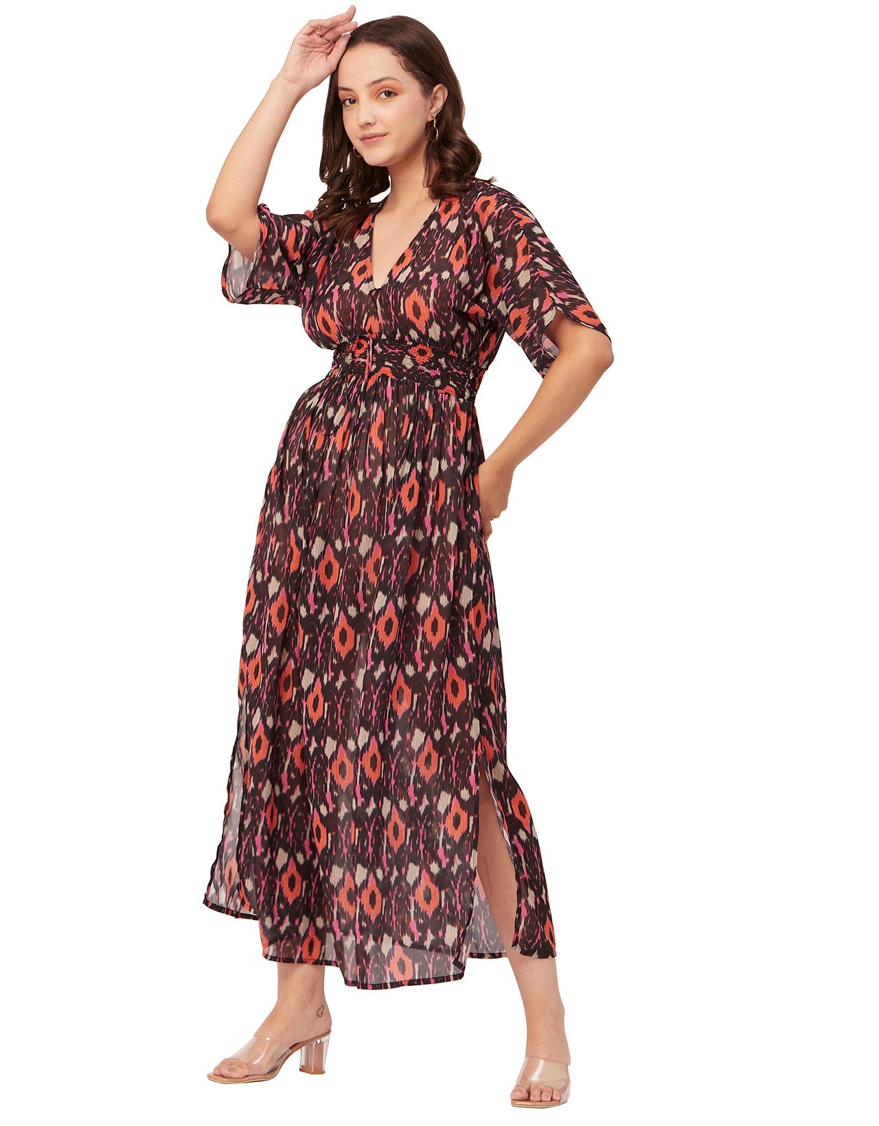 Long Sheer Coverup Dress