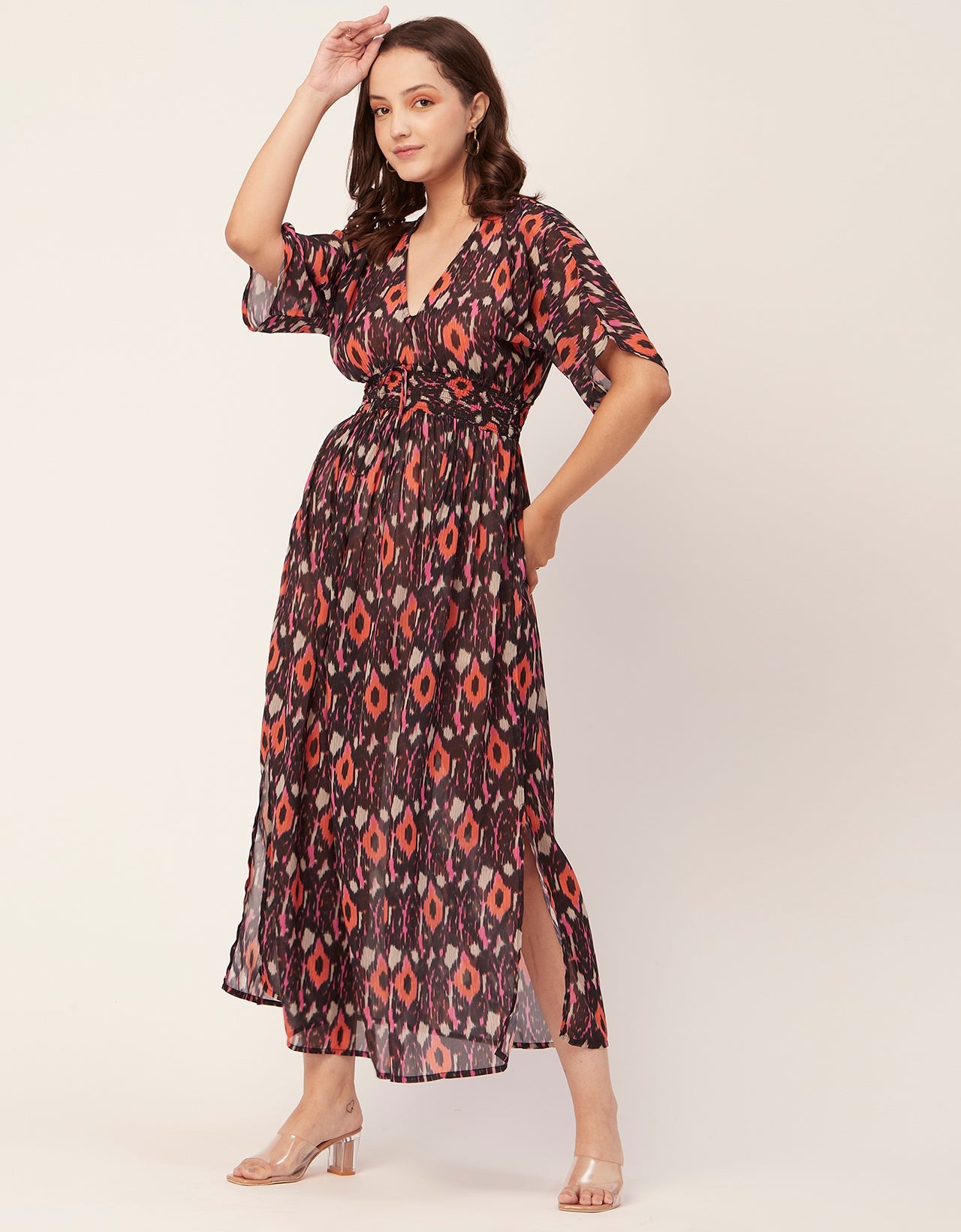 Long Sheer Coverup Dress