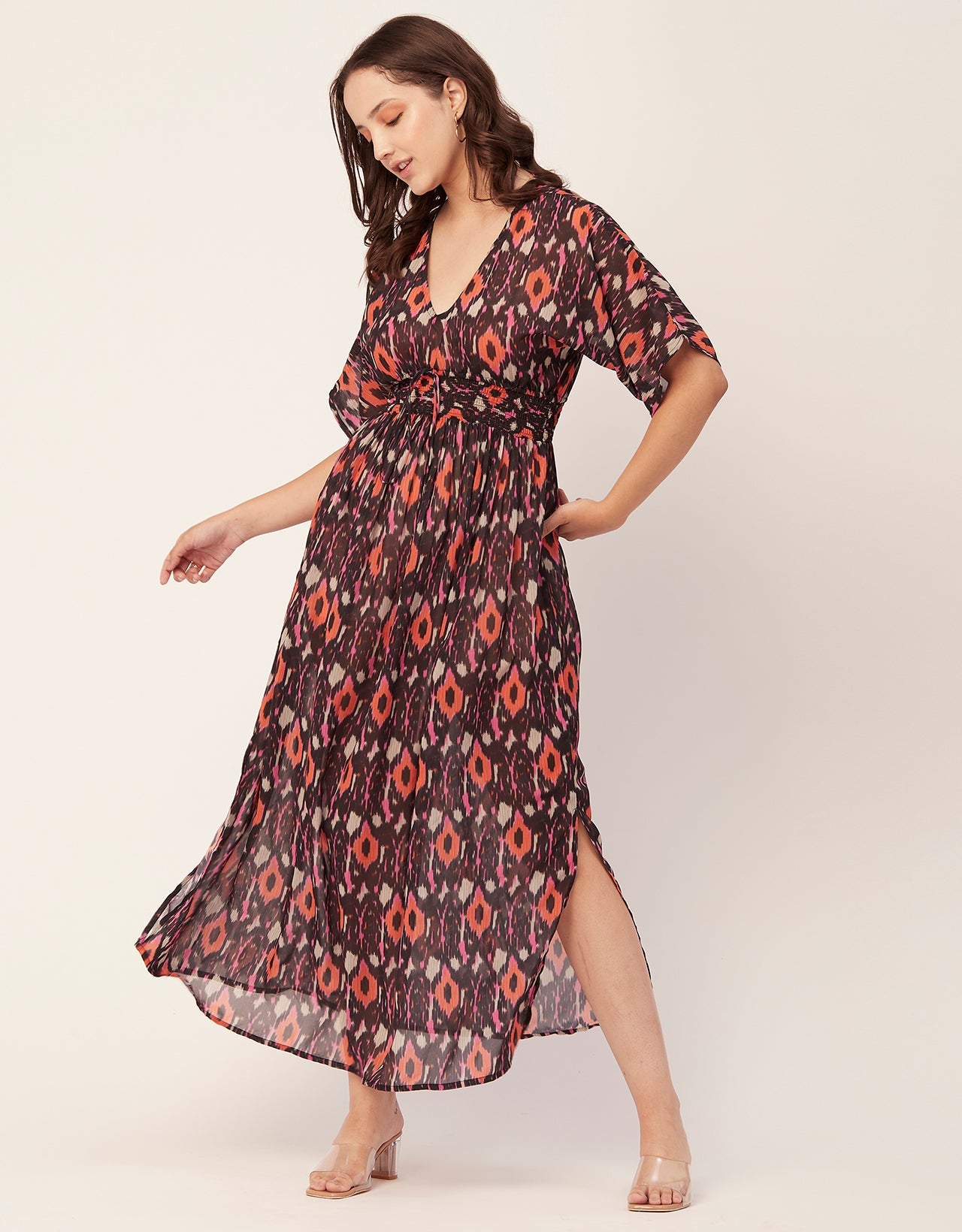 Long Sheer Coverup Dress