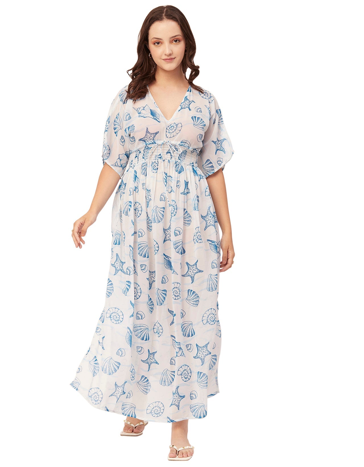 Long Sheer Coverup Dress
