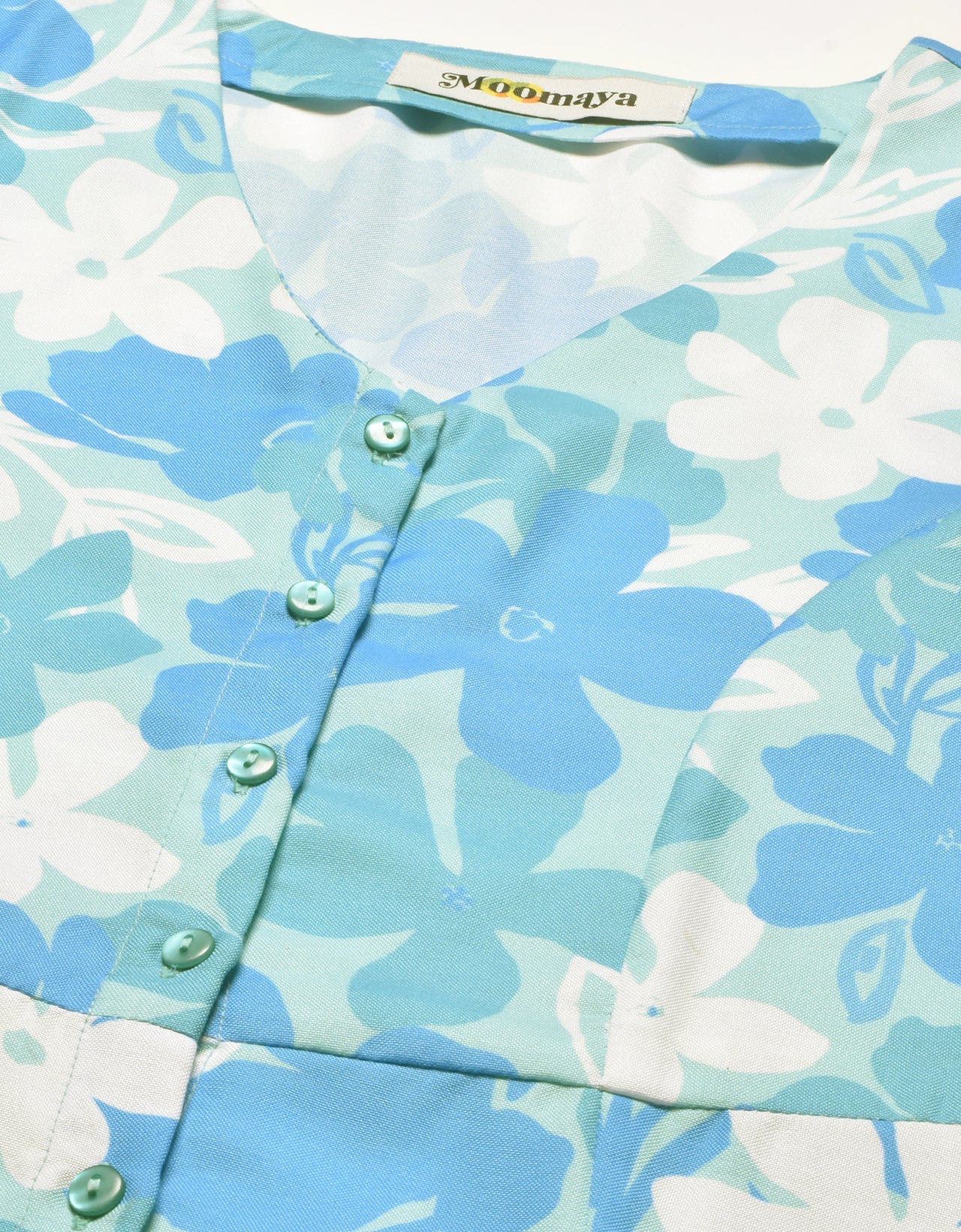 Printed Button Down Midi Dress