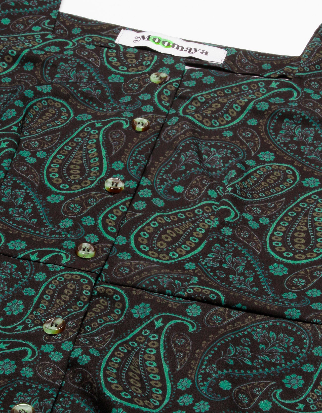 Short Button-Up Square Neck