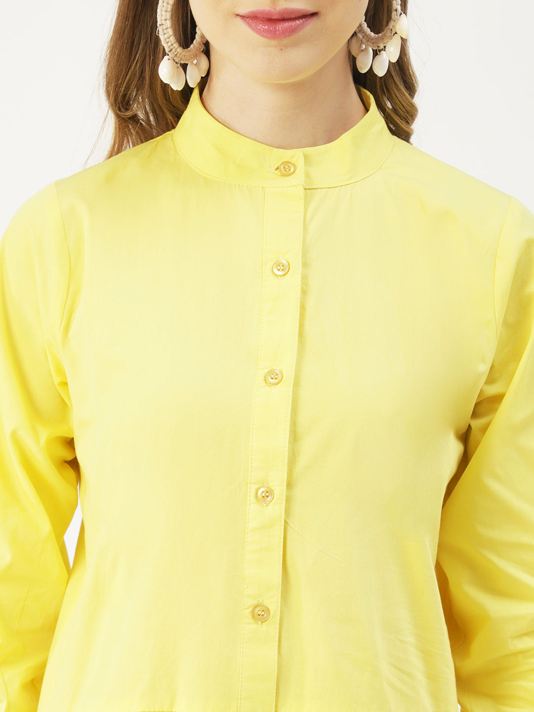 Cotton Button Down Resort Dress, Quarter Sleeve