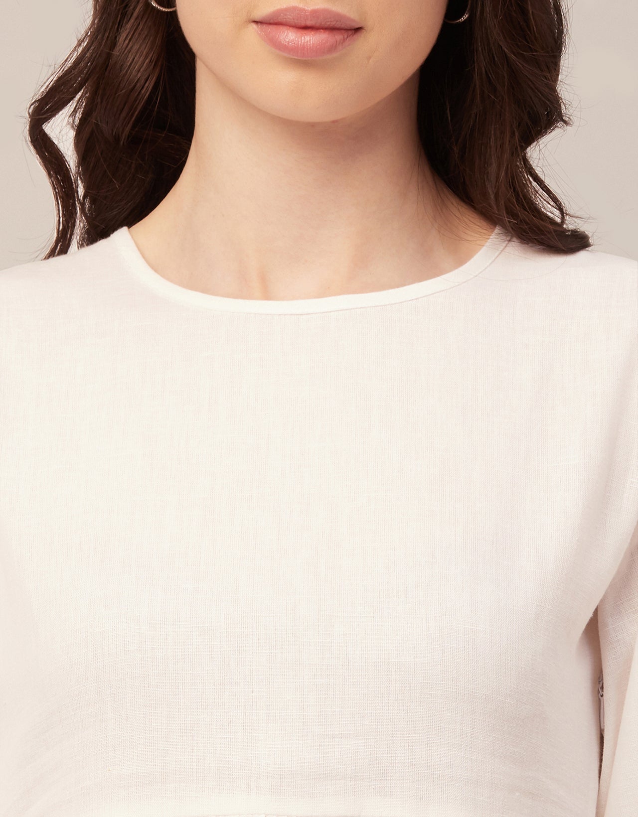 Flared Dress, Round Neck