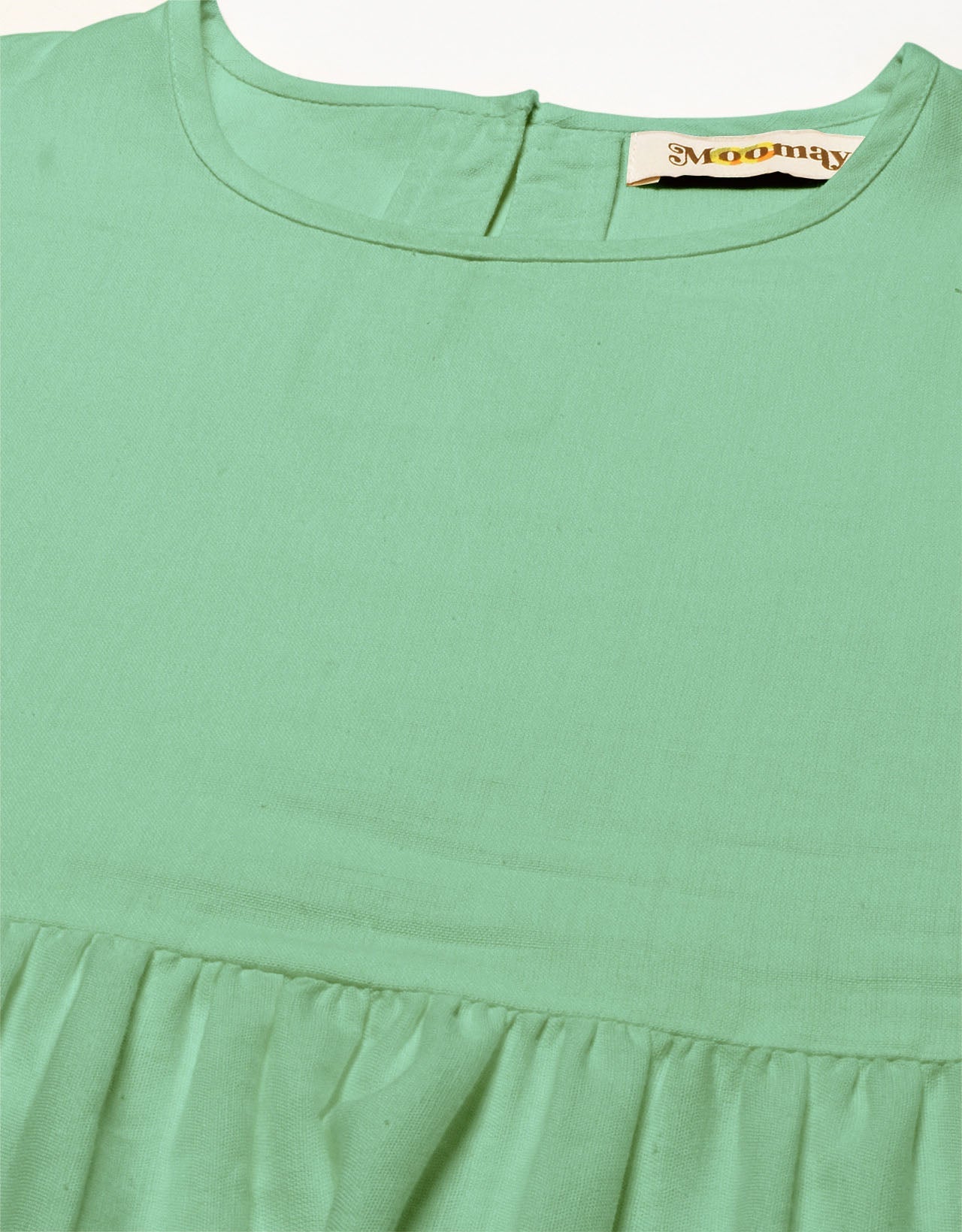 Flared Dress, Round Neck