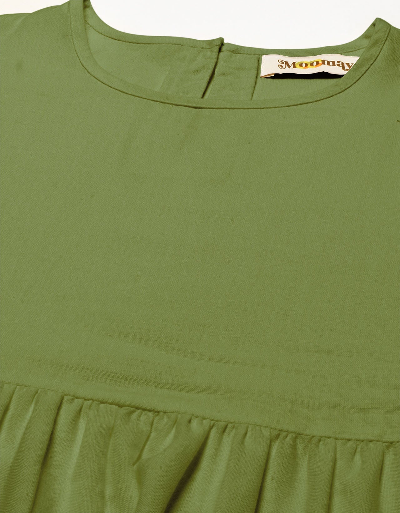Flared Dress, Round Neck