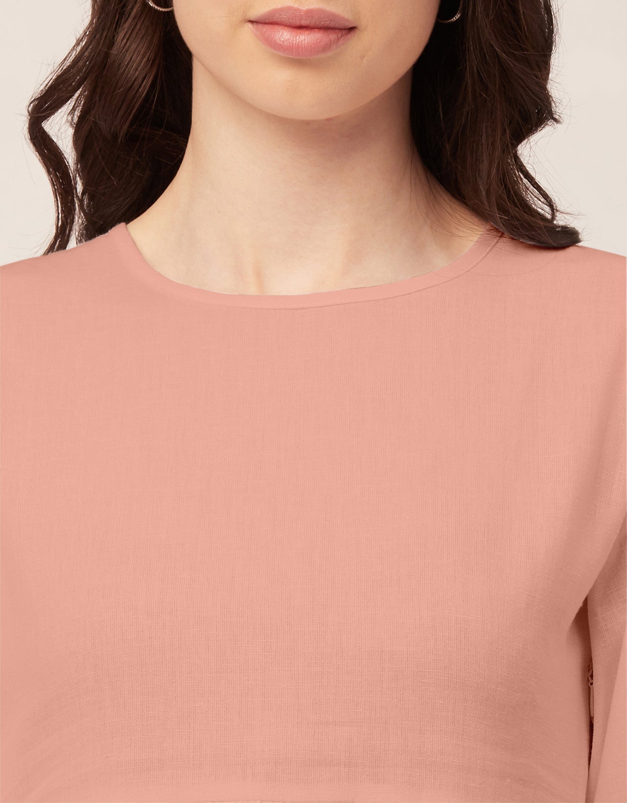 Flared Dress, Round Neck