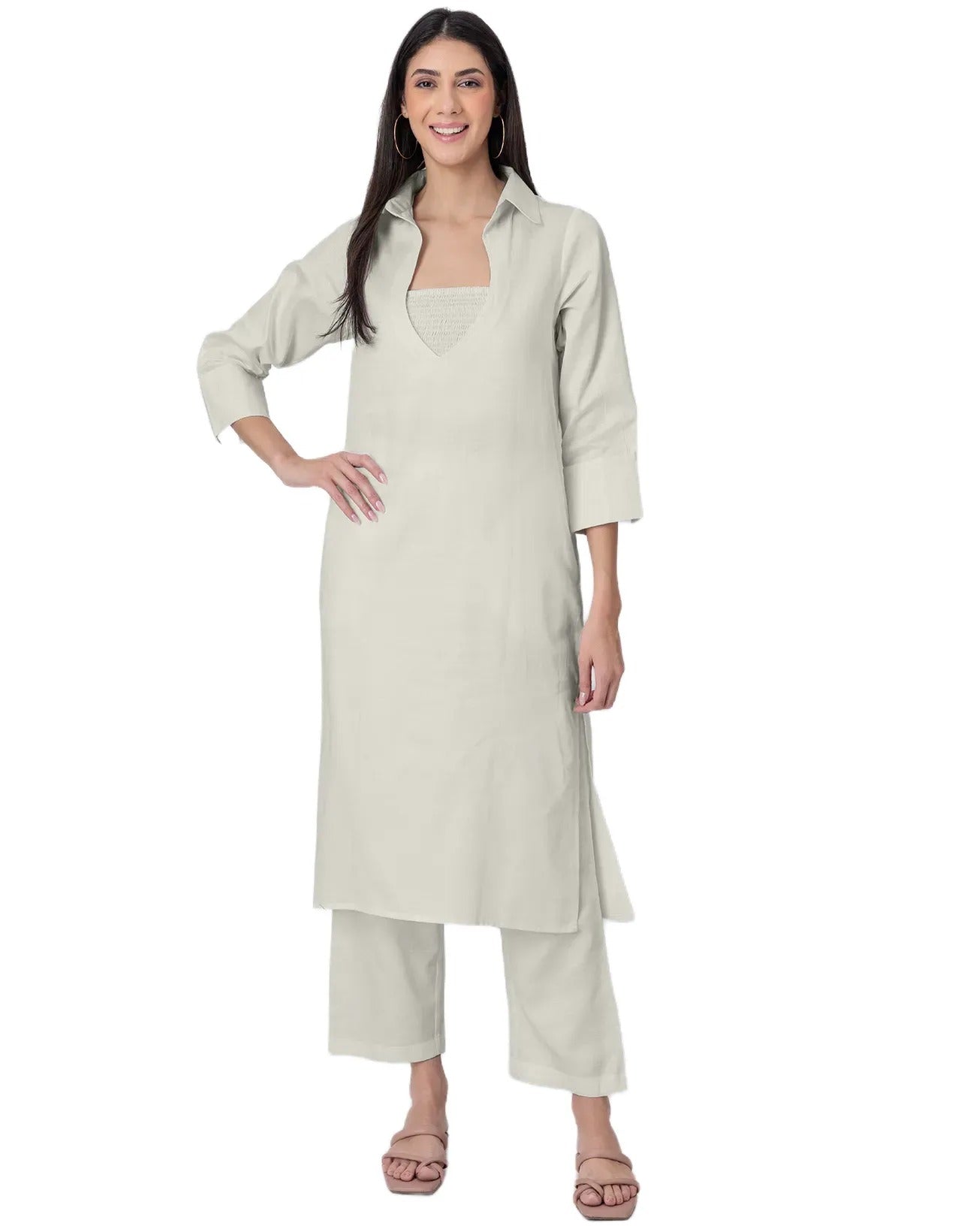 Designer Stylish 3-Pc Indo-Western Women's Kurta & Pants Set