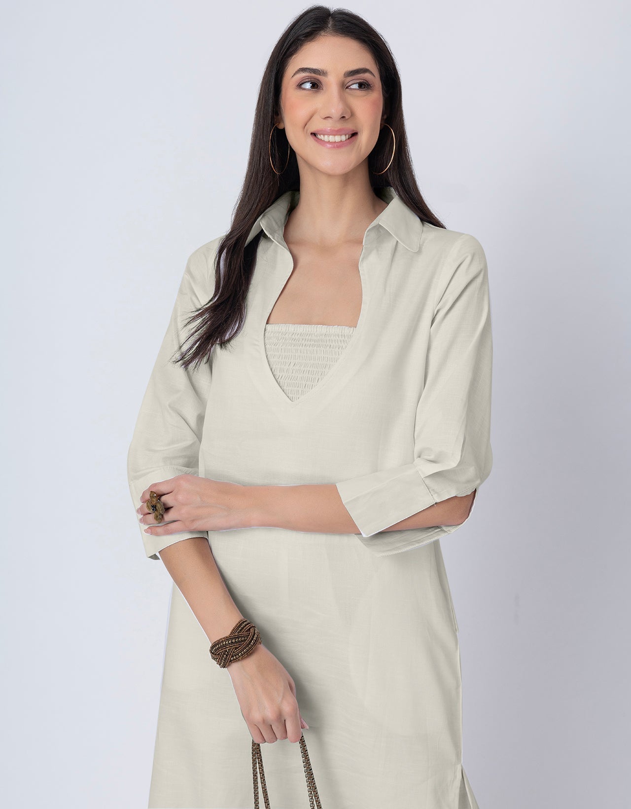 Designer Stylish 3-Pc Indo-Western Women's Kurta & Pants Set