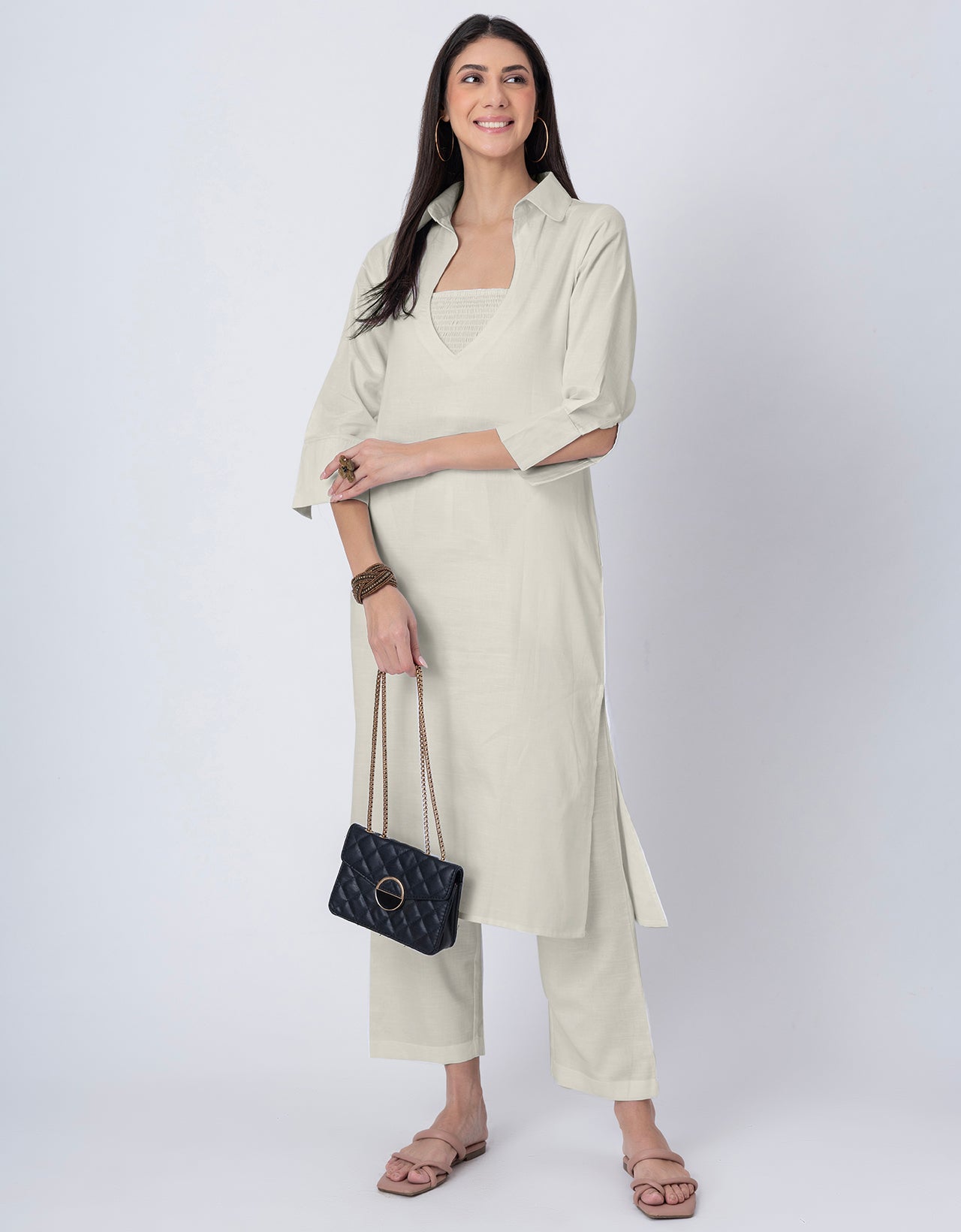Designer Stylish 3-Pc Indo-Western Women's Kurta & Pants Set
