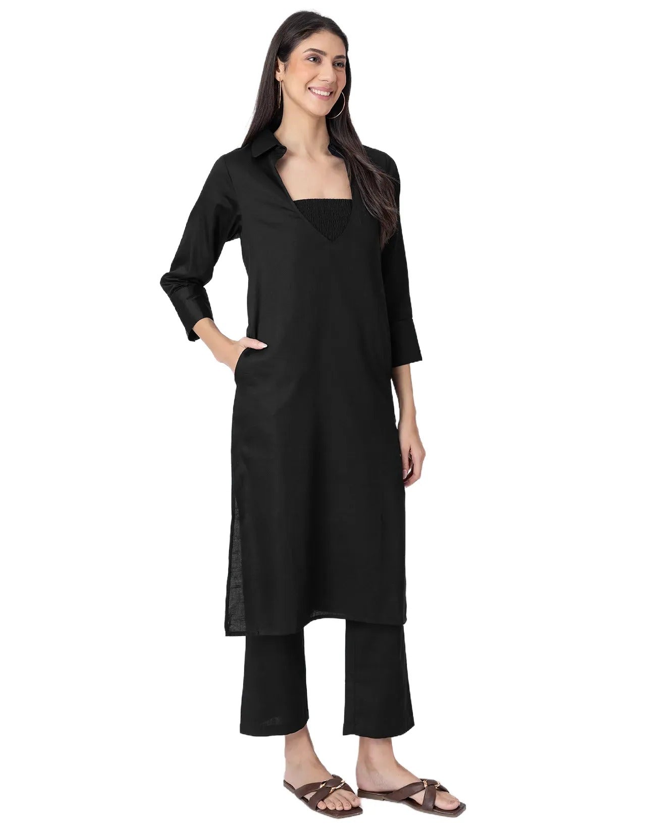 Designer Stylish 3-Pc Indo-Western Women's Kurta & Pants Set
