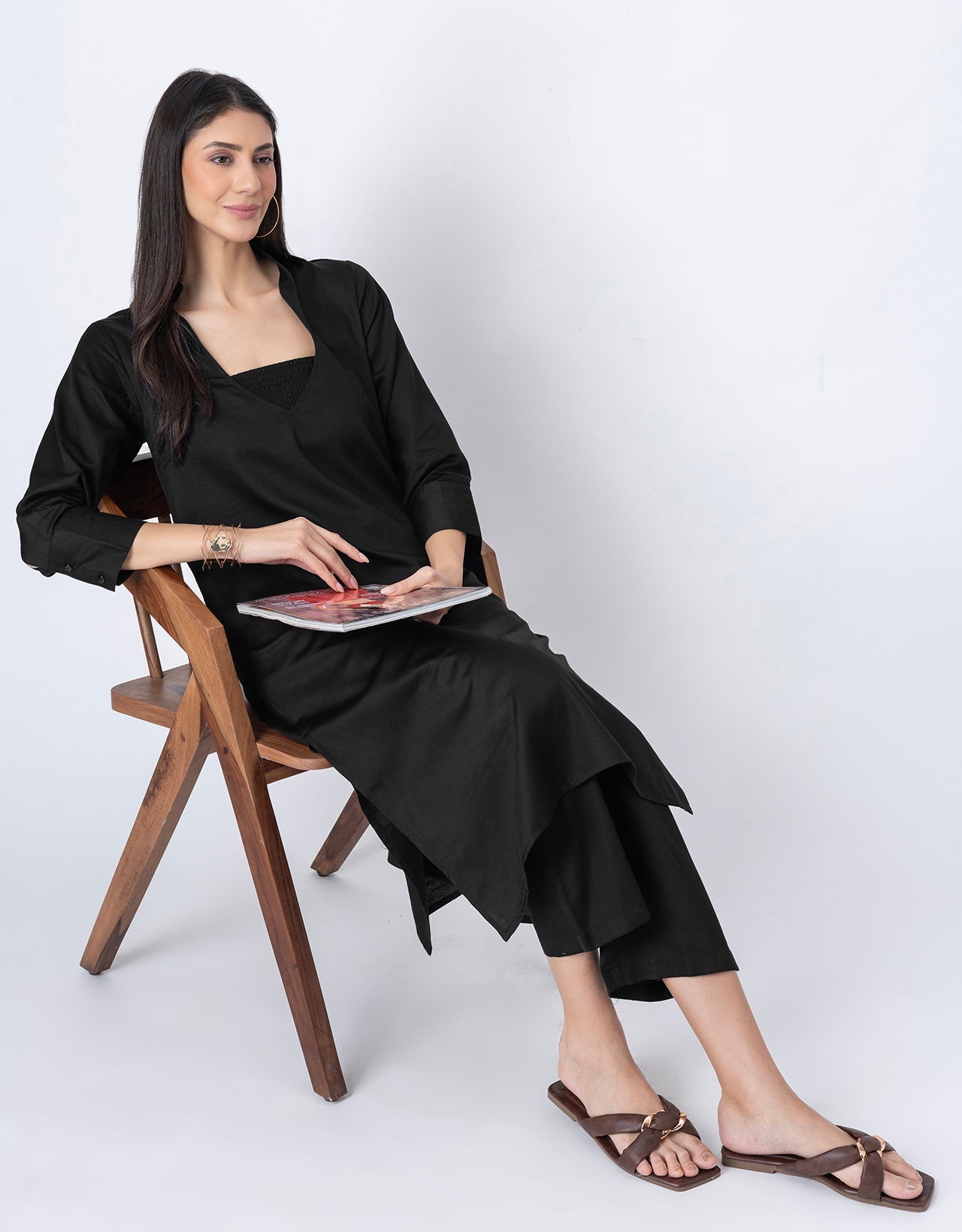 Designer Stylish 3-Pc Indo-Western Women's Kurta & Pants Set