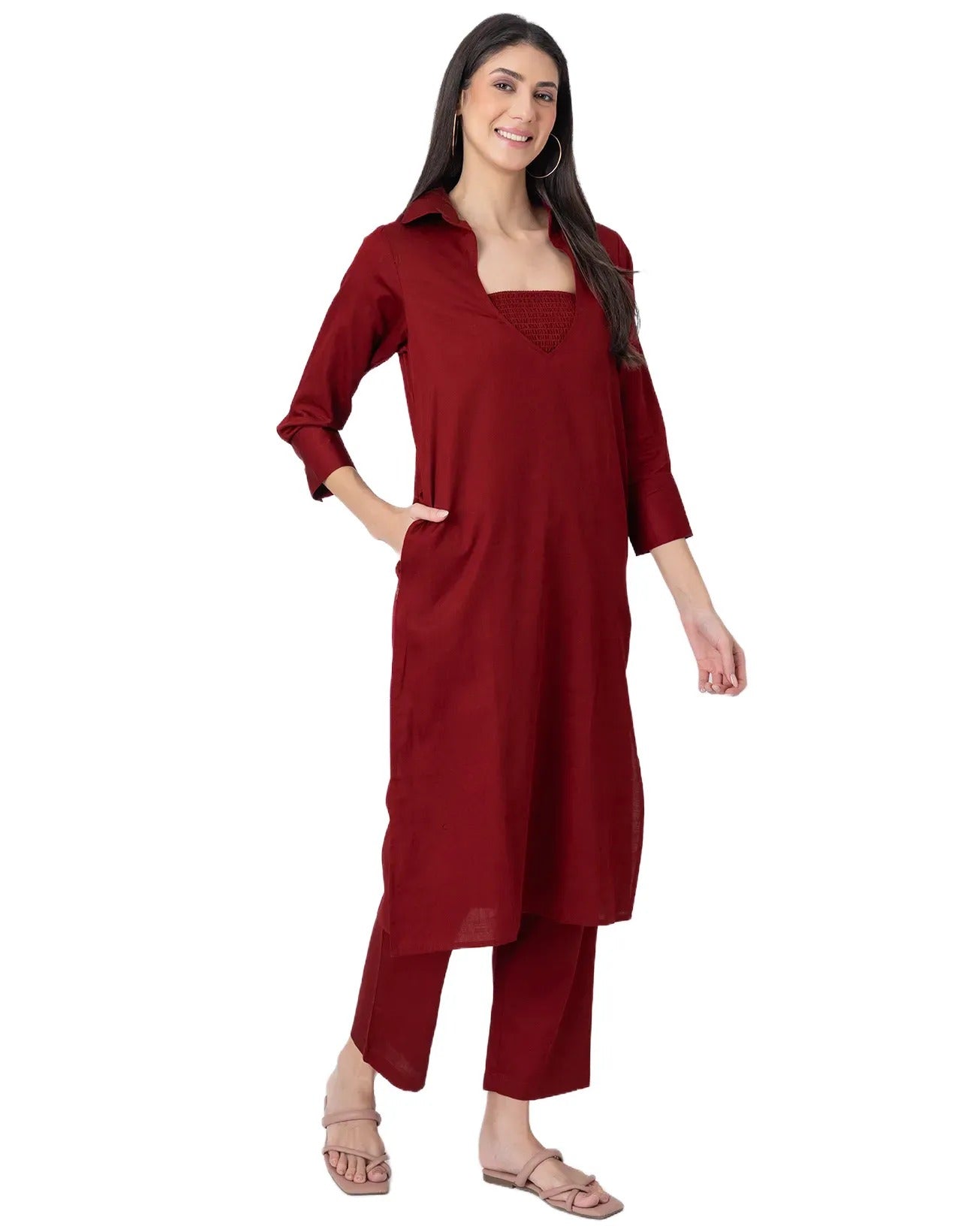 Designer Stylish 3-Pc Indo-Western Women's Kurta & Pants Set