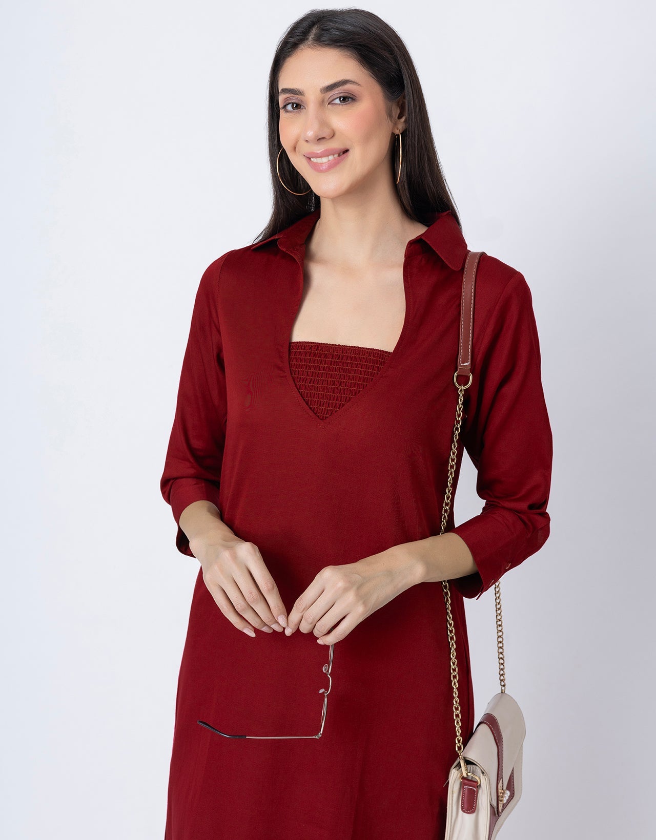 Designer Stylish 3-Pc Indo-Western Women's Kurta & Pants Set