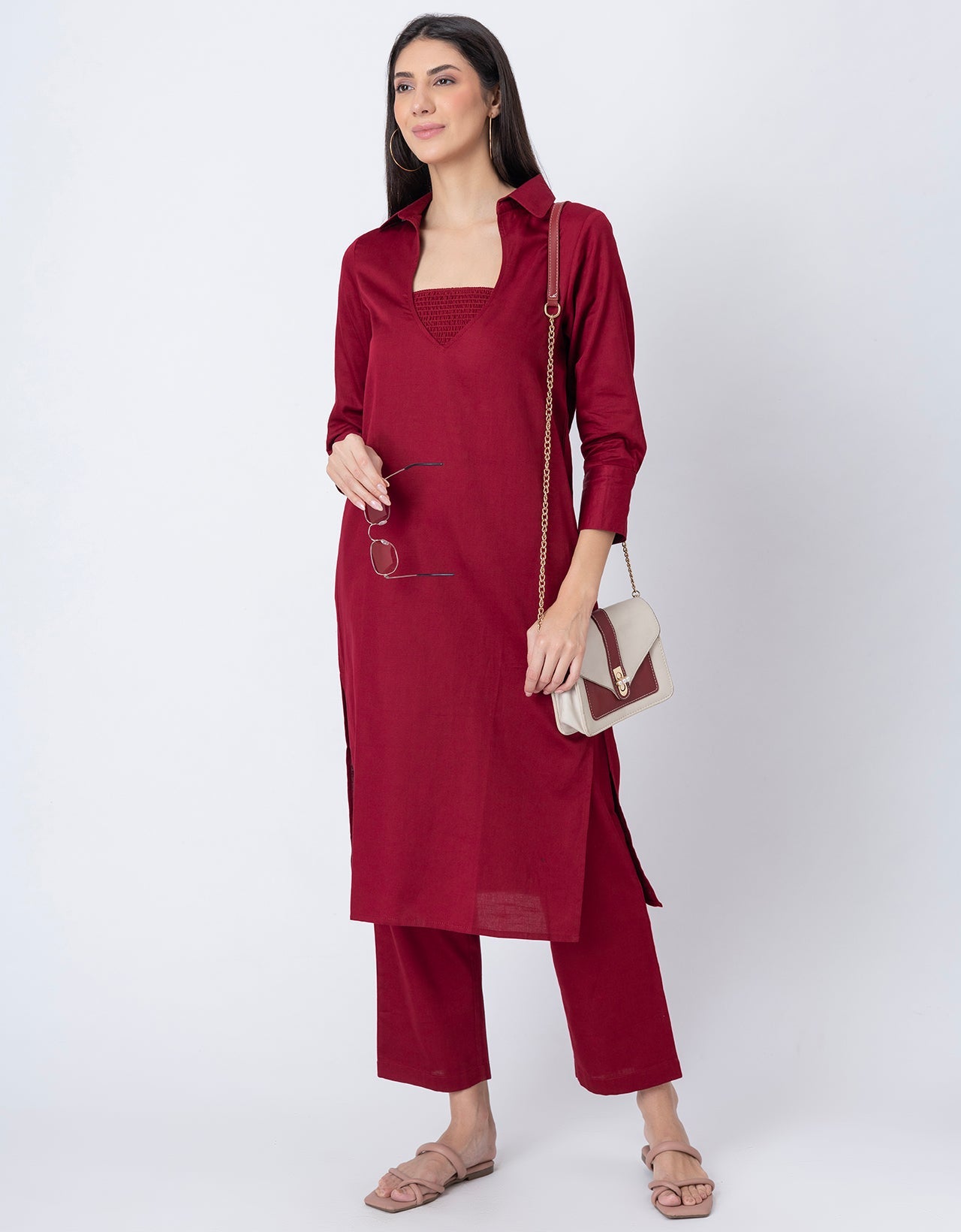 Designer Stylish 3-Pc Indo-Western Women's Kurta & Pants Set