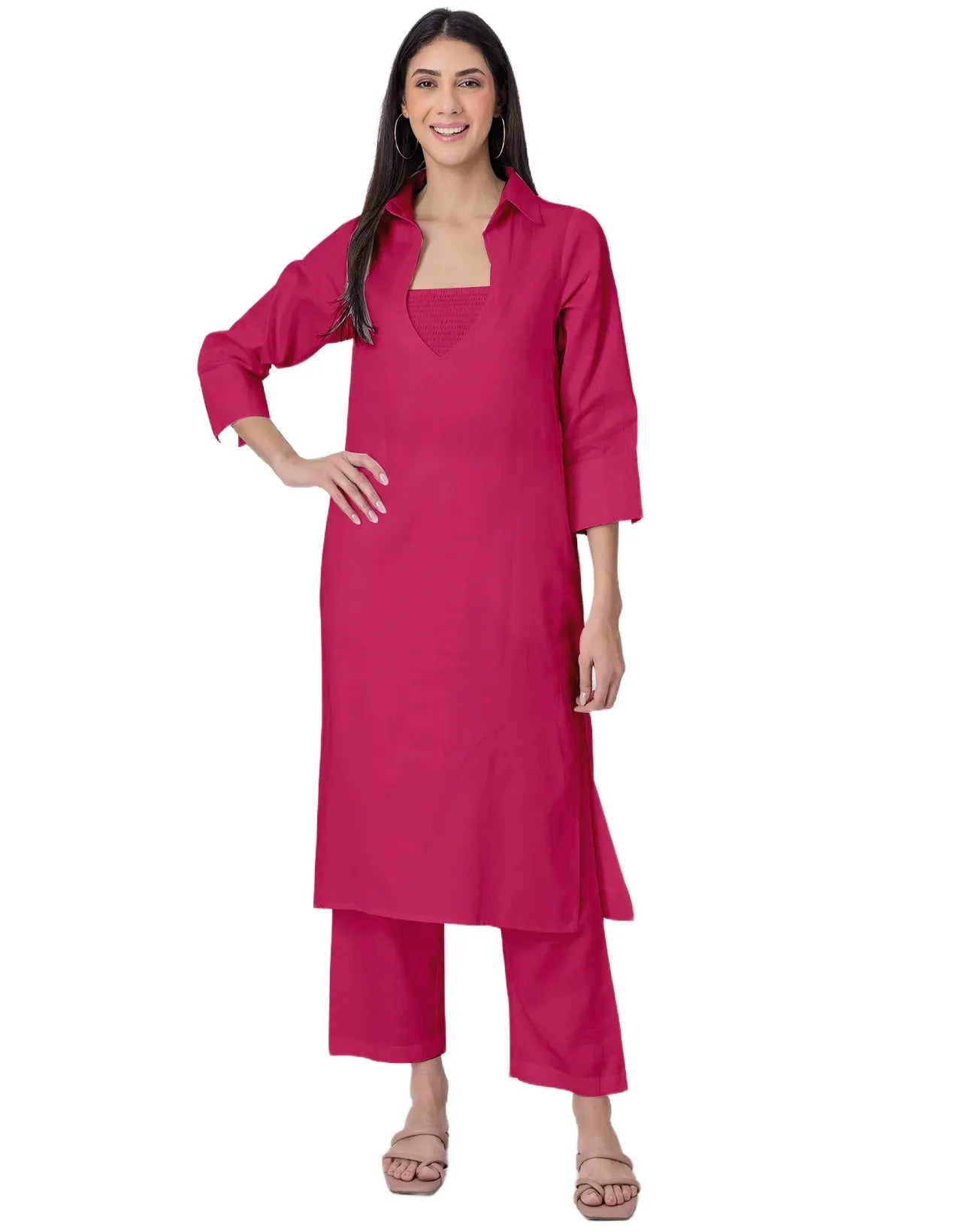 Designer Stylish 3-Pc Indo-Western Women's Kurta & Pants Set