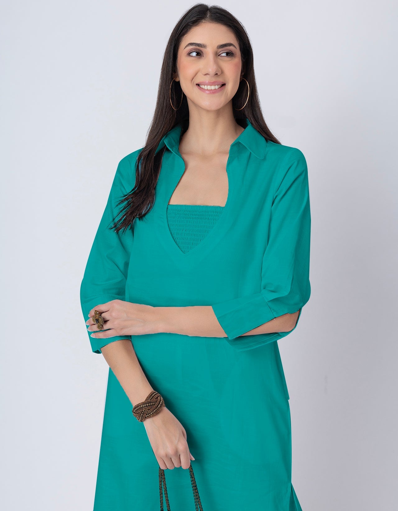 Designer Stylish 3-Pc Indo-Western Women's Kurta & Pants Set