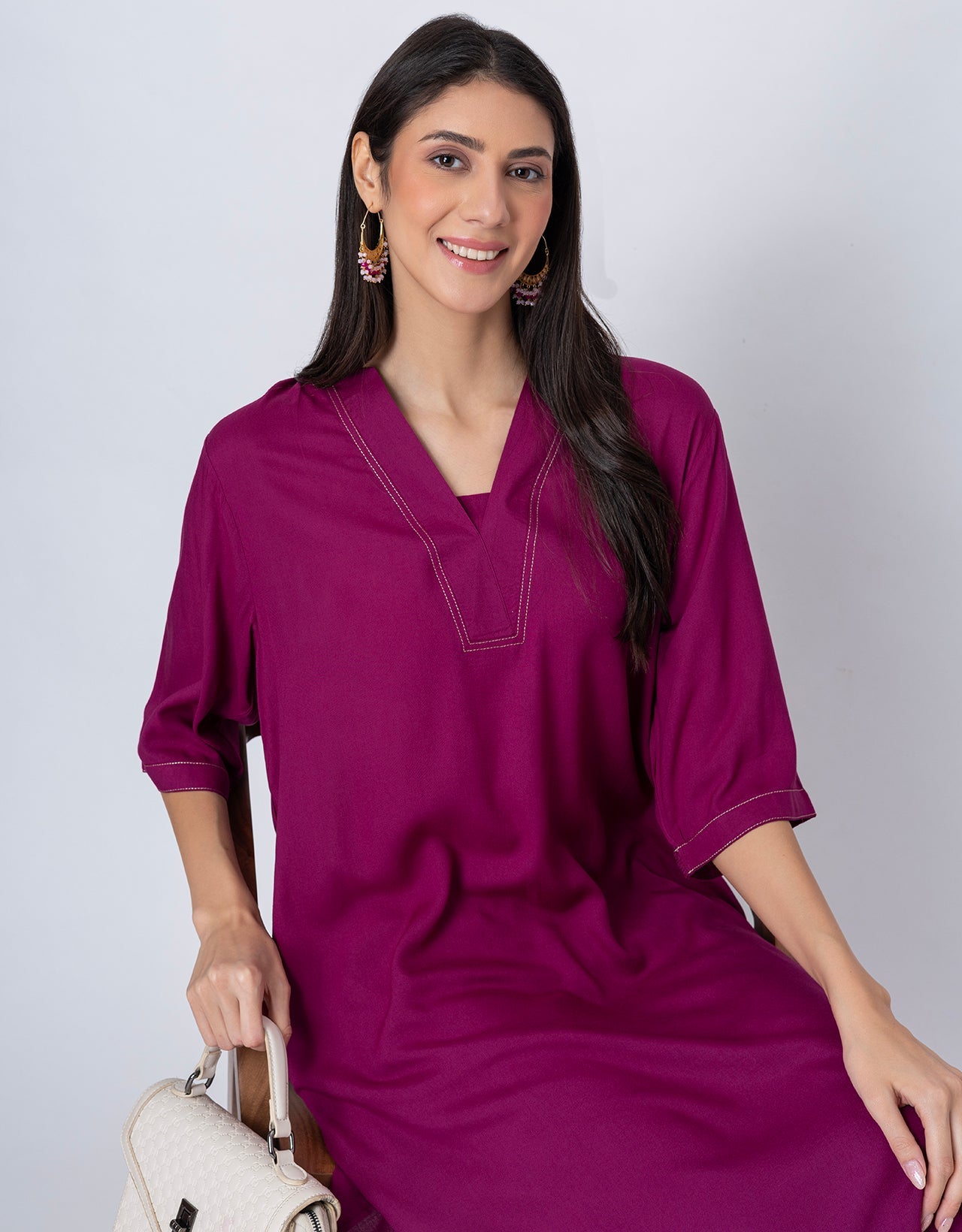 Soft and Comfy Loosefit Kurta and Pants Set For Women's