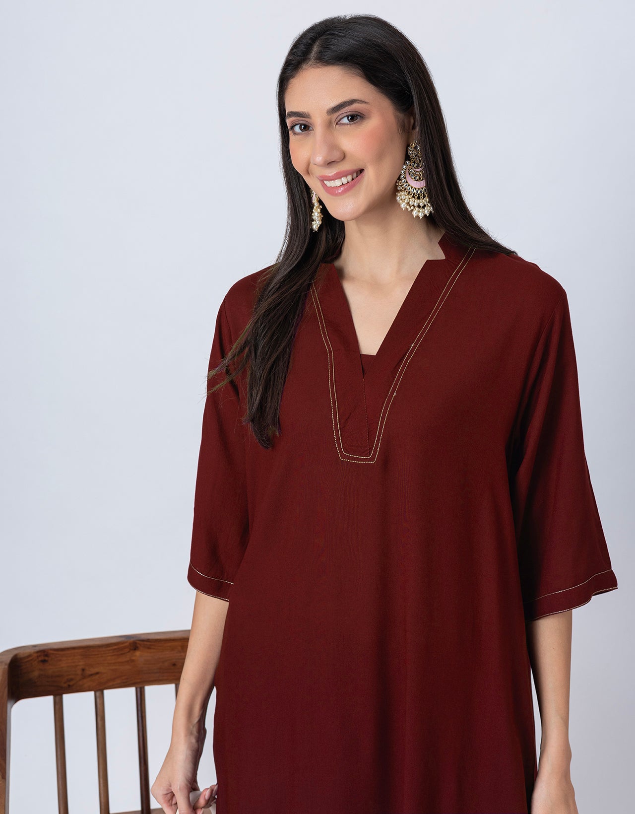 Soft and Comfy Loosefit Kurta and Pants Set For Women's