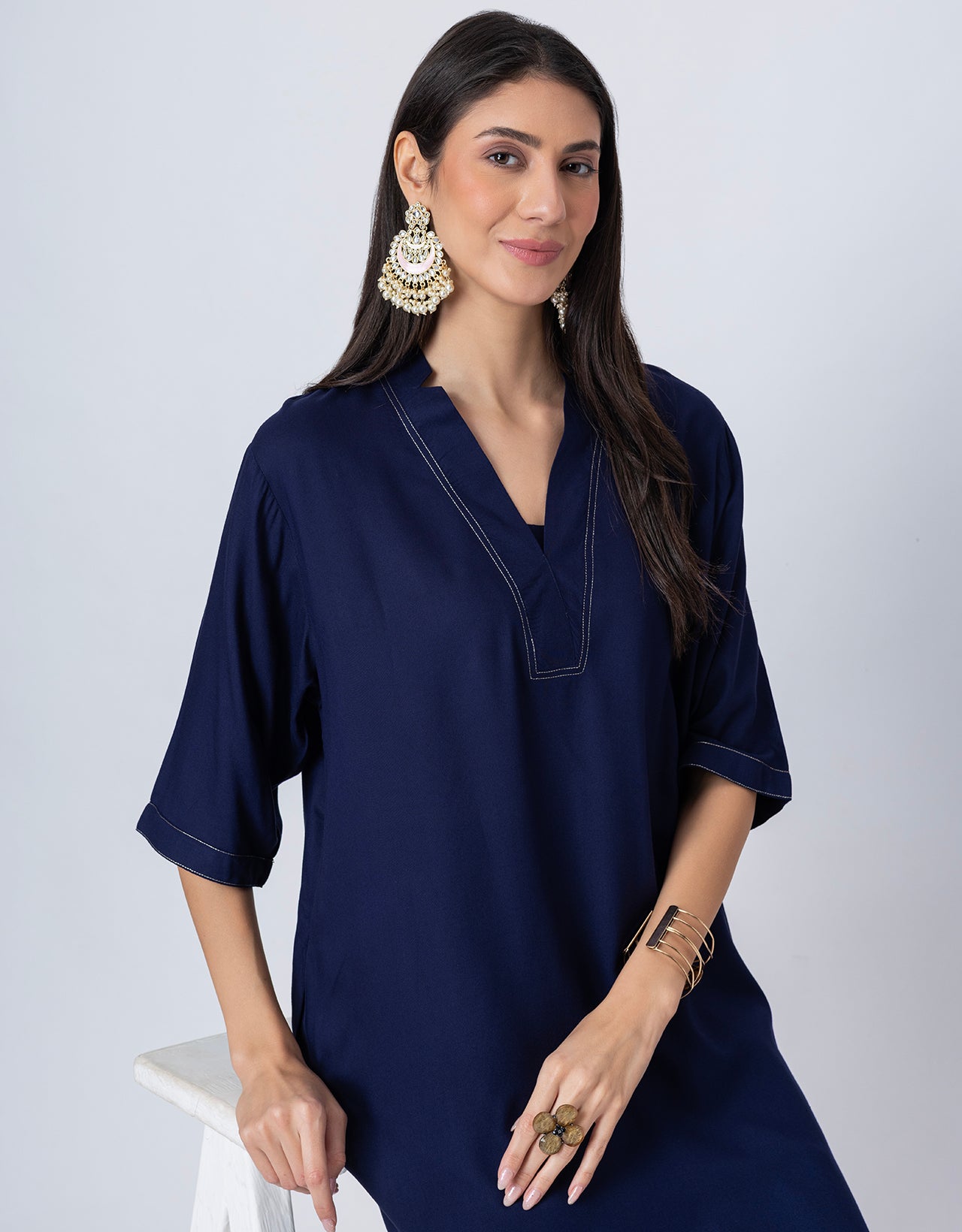 Soft and Comfy Loosefit Kurta and Pants Set For Women's