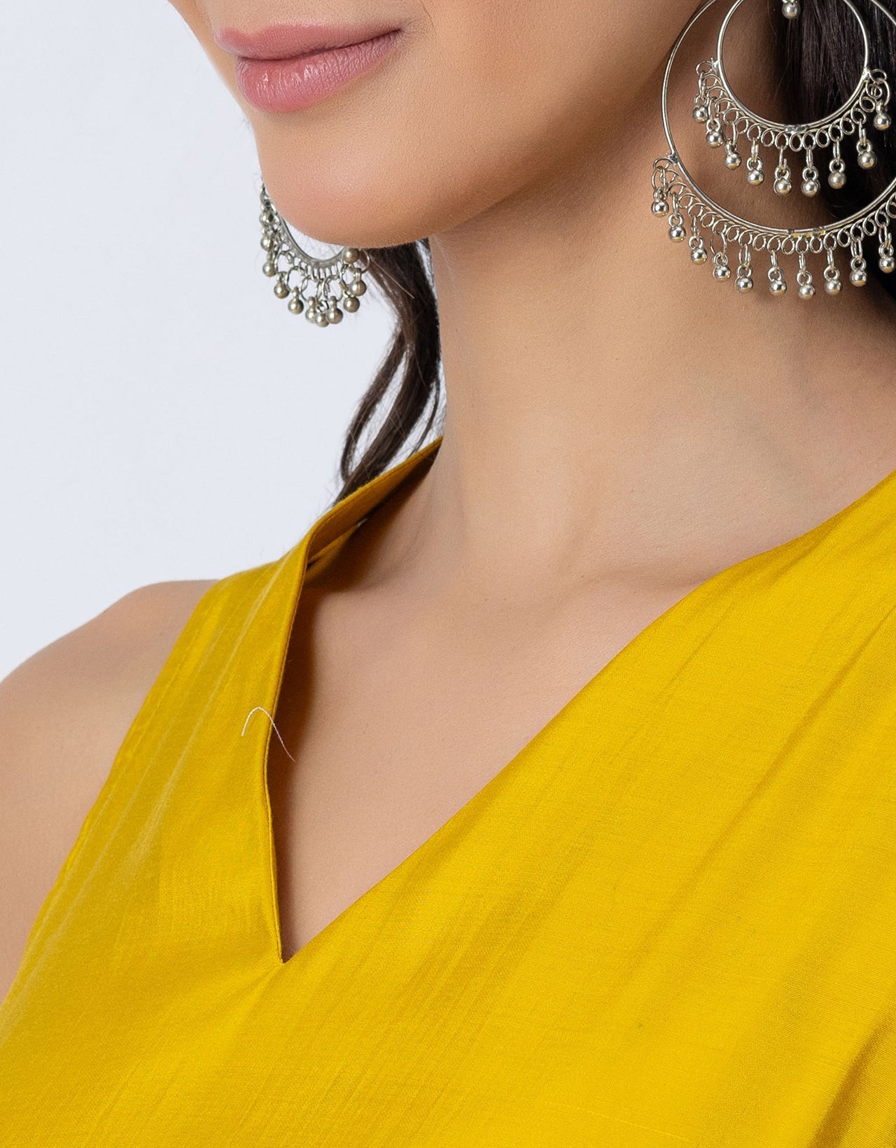 Asymmetric Indo-Western Coord Set, Color-Block Kurta with Pants