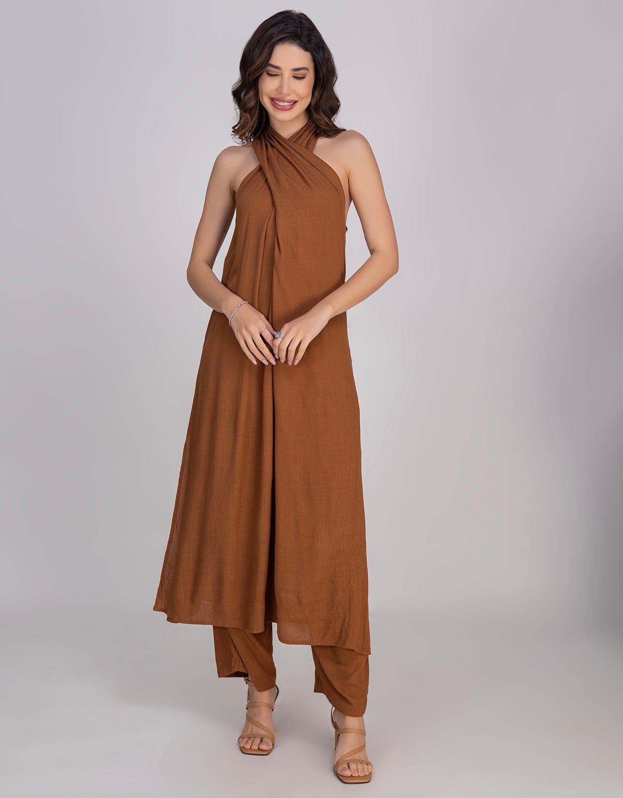 Moomaya Women's Kurta With Palazzo Pants Indian Wear Outfit With Pockets