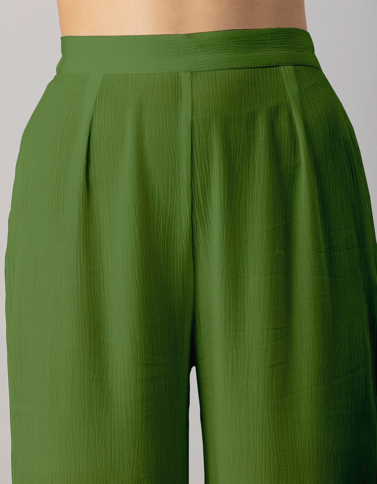 Solid Palazzo Pants, High Waist