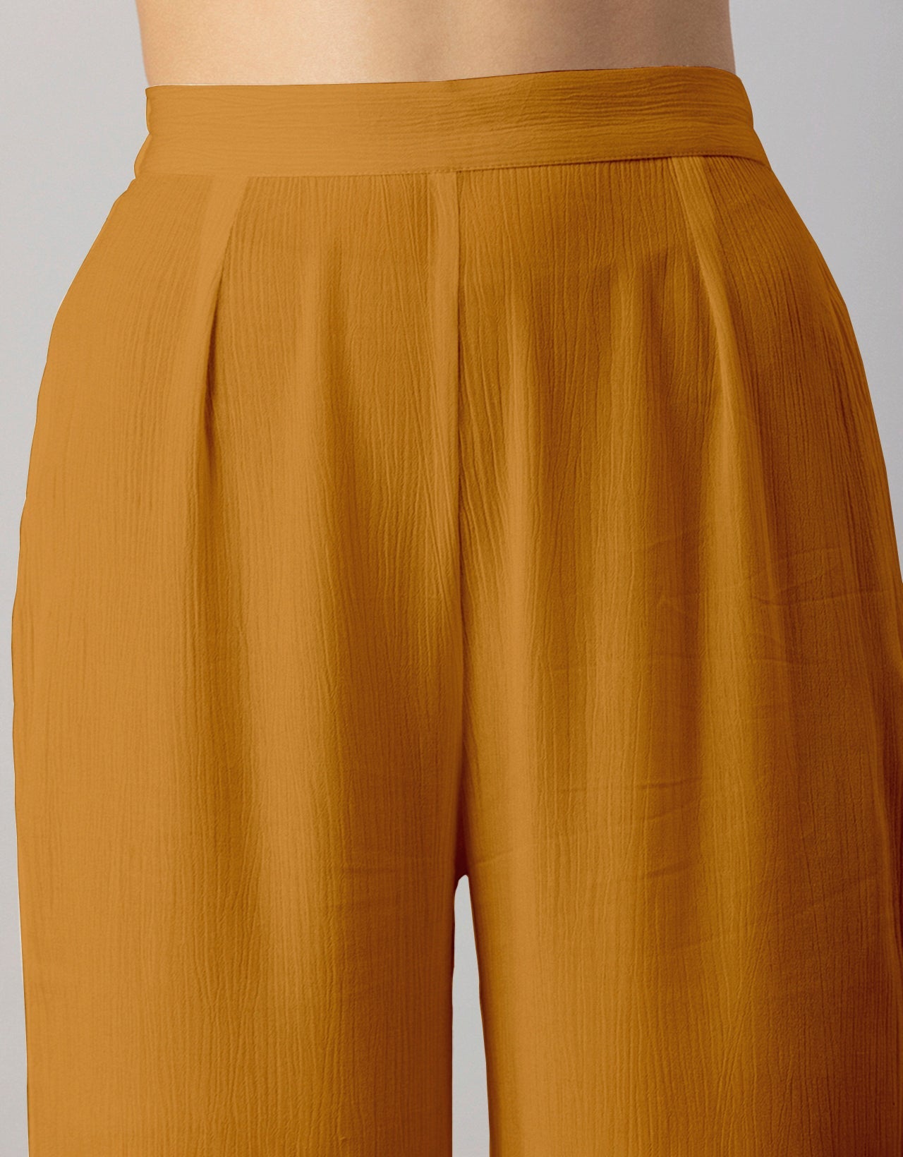 Solid Palazzo Pants, High Waist