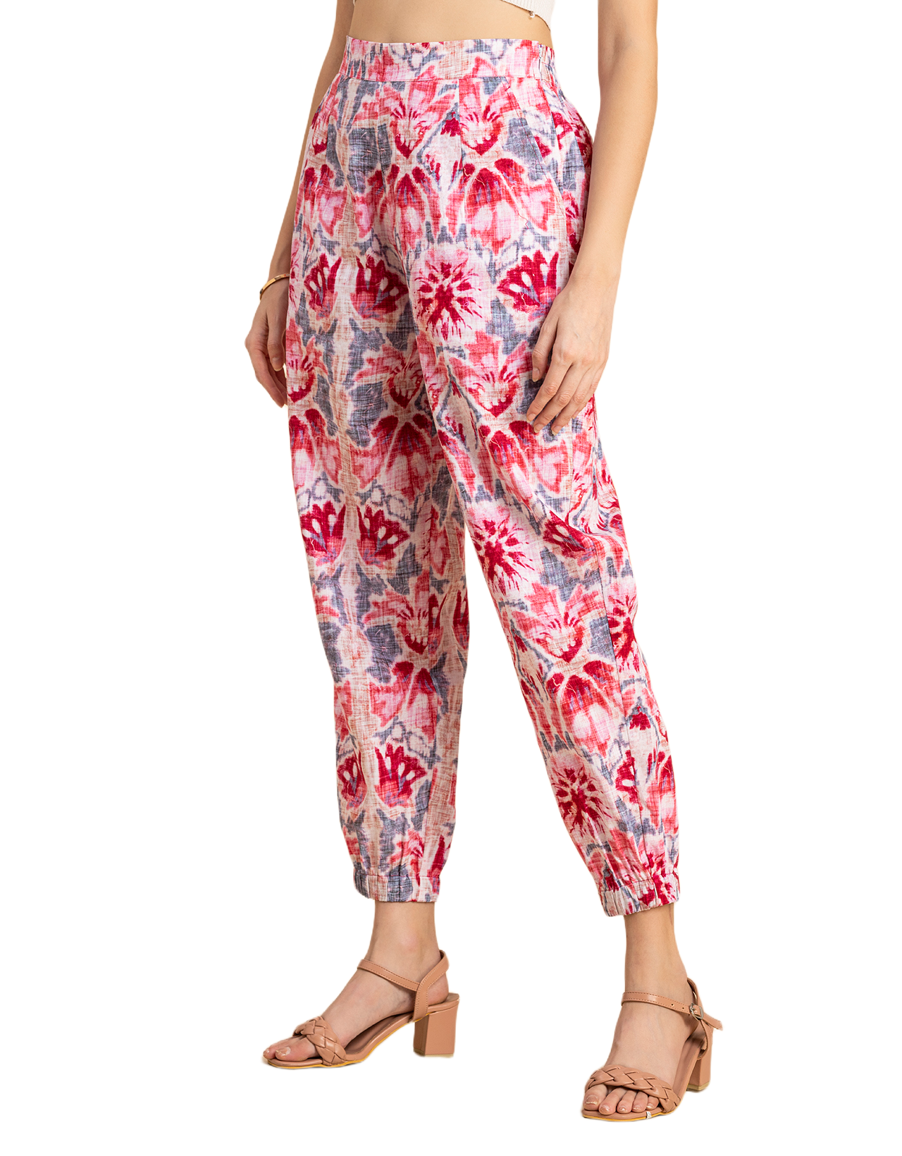 Printed Boho Pajama Pants, Cotton