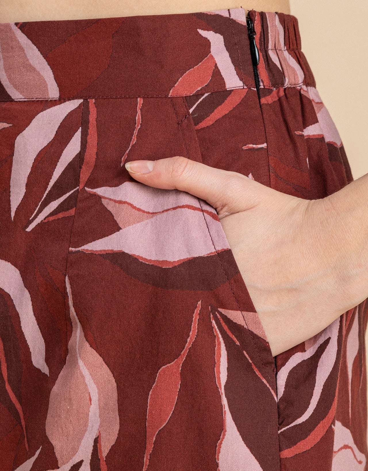 Printed Boho Pajama Pants, Cotton