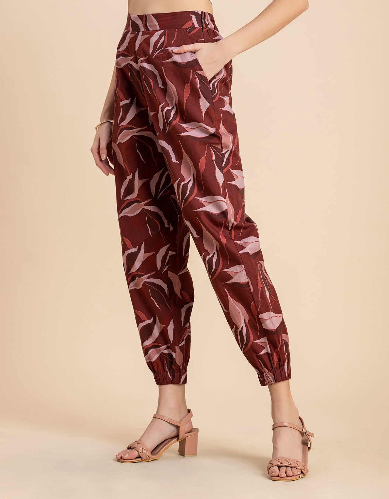 Printed Boho Pajama Pants, Cotton