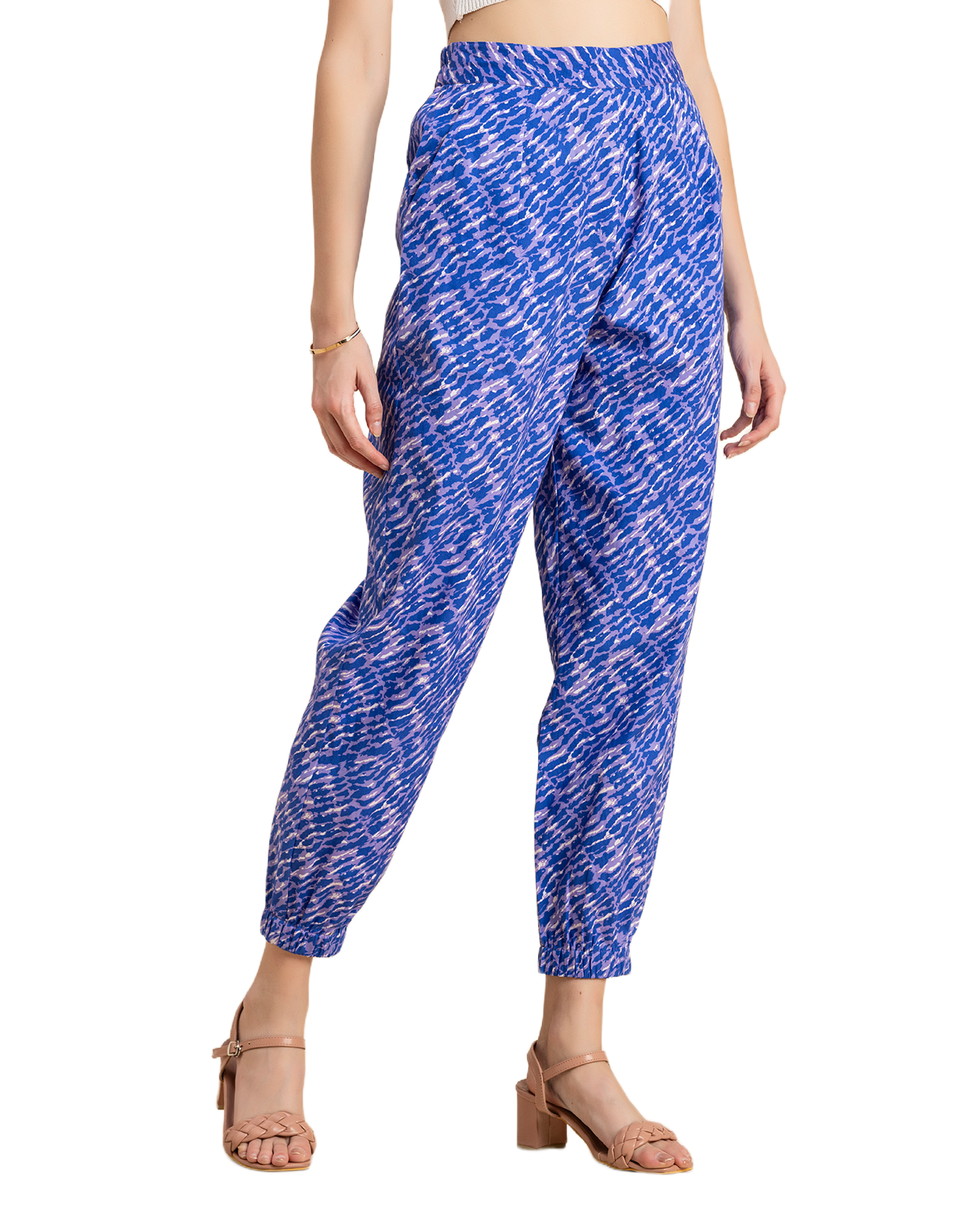 Printed Boho Pajama Pants, Cotton