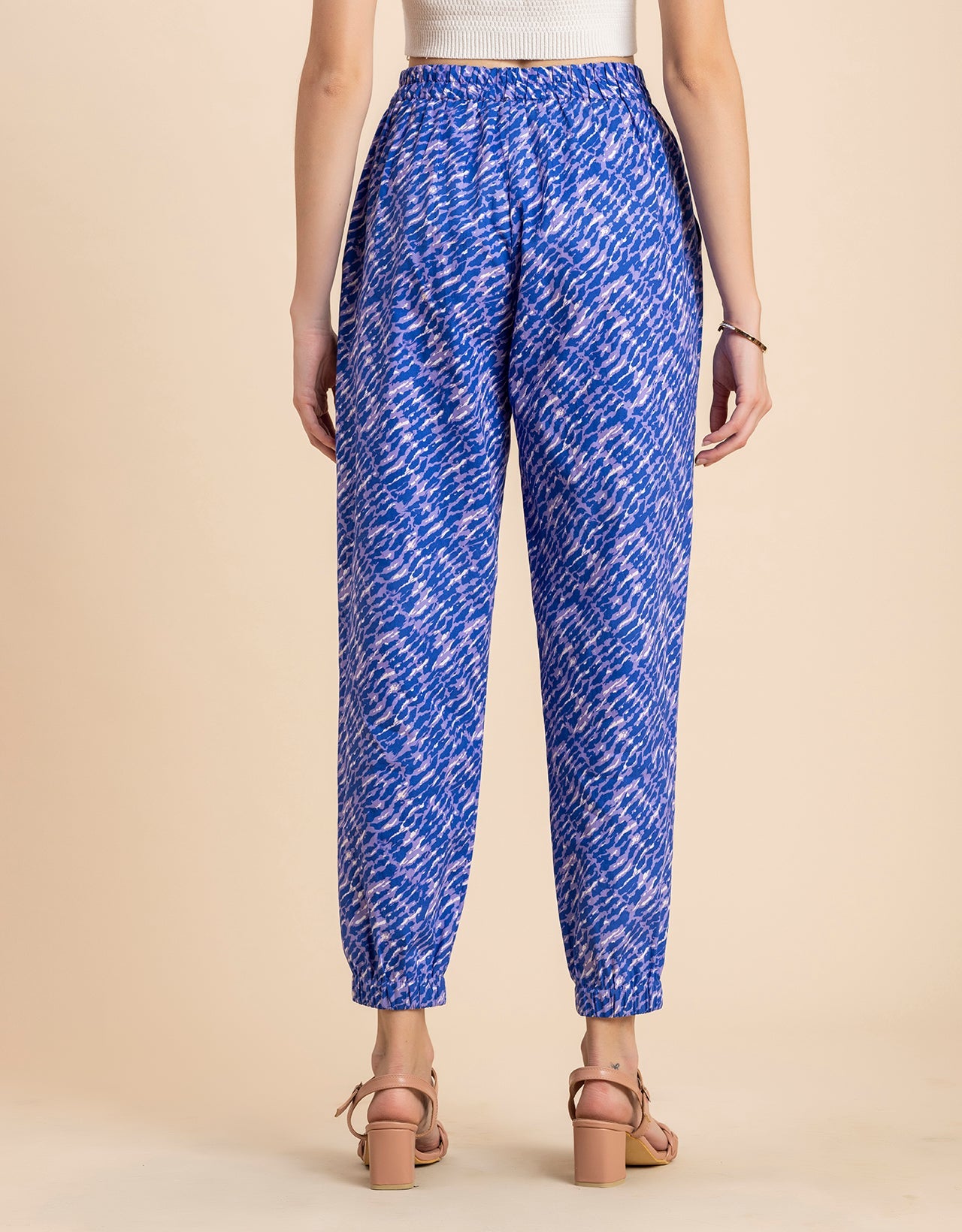 Printed Boho Pajama Pants, Cotton