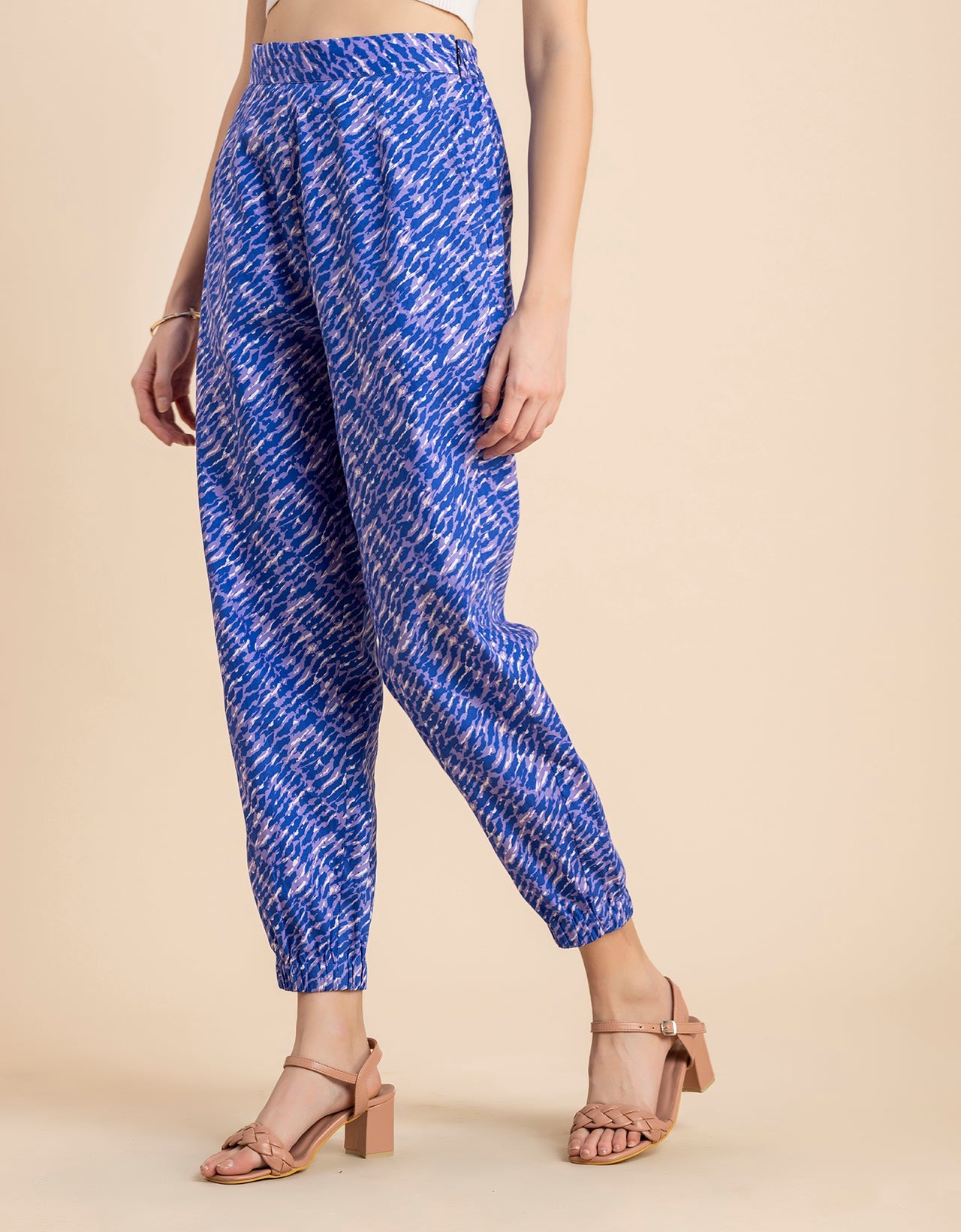 Printed Boho Pajama Pants, Cotton