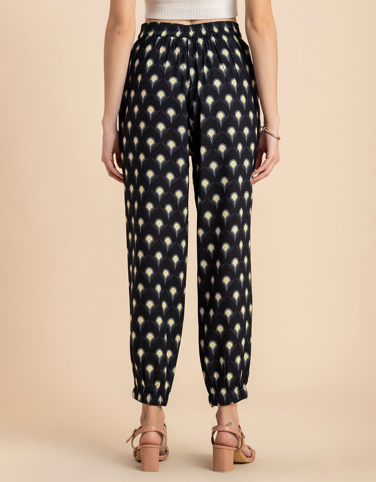 Printed Boho Pajama Pants, Cotton