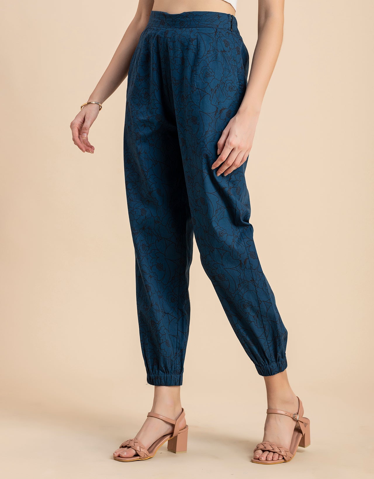 Printed Boho Pajama Pants, Cotton