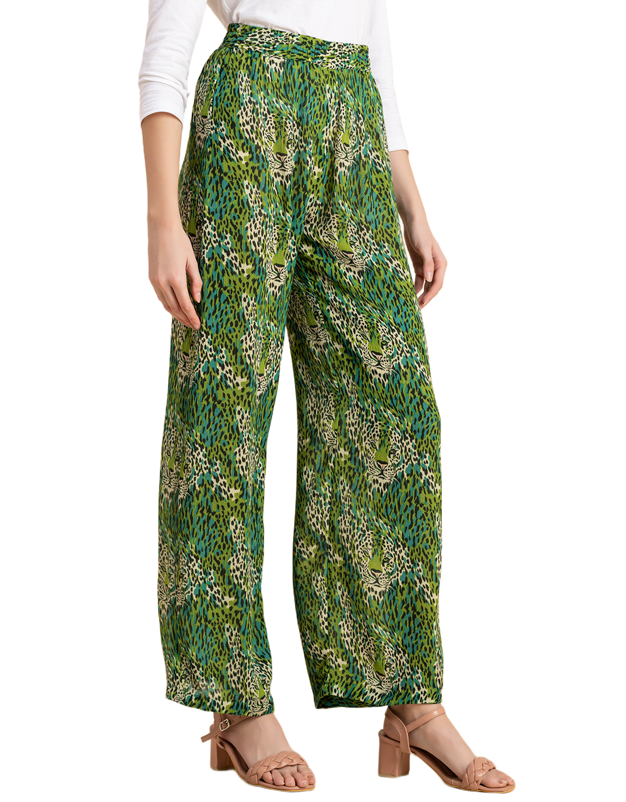 Wide Leg Printed Palazzo Pants