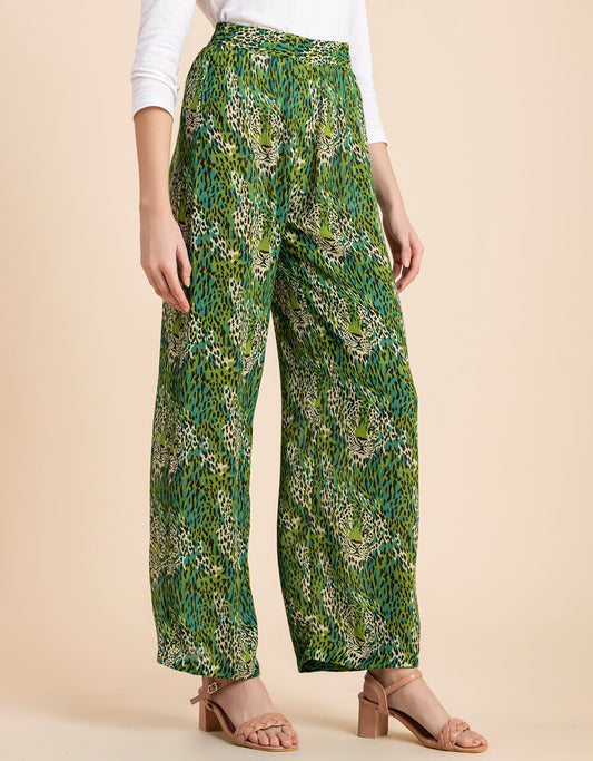 Wide Leg Printed Palazzo Pants