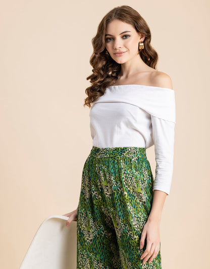 Wide Leg Printed Palazzo Pants