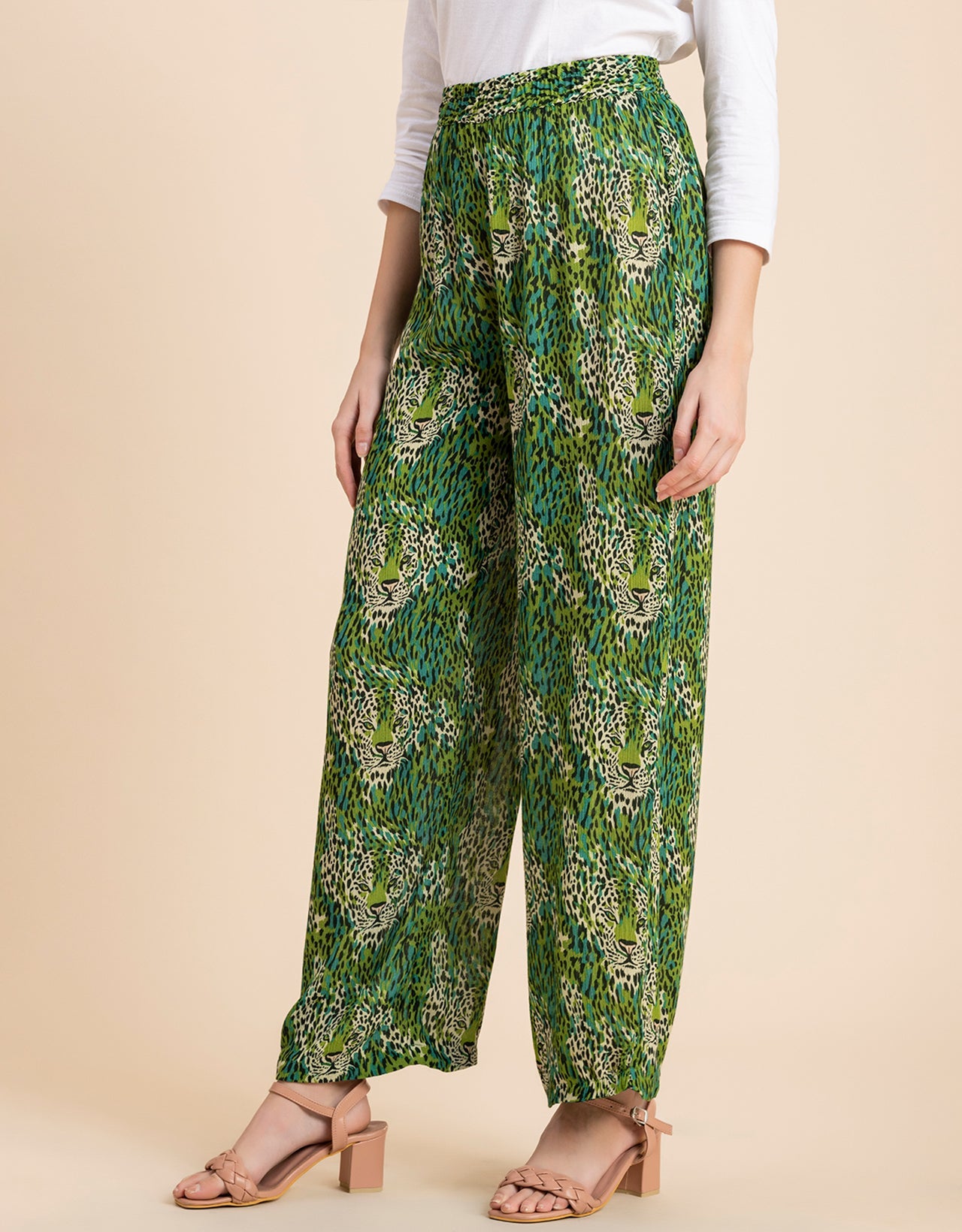 Wide Leg Printed Palazzo Pants