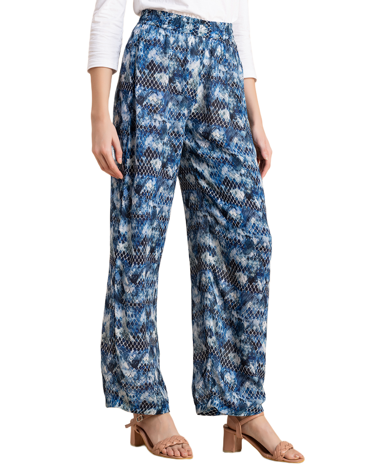 Wide Leg Printed Palazzo Pants