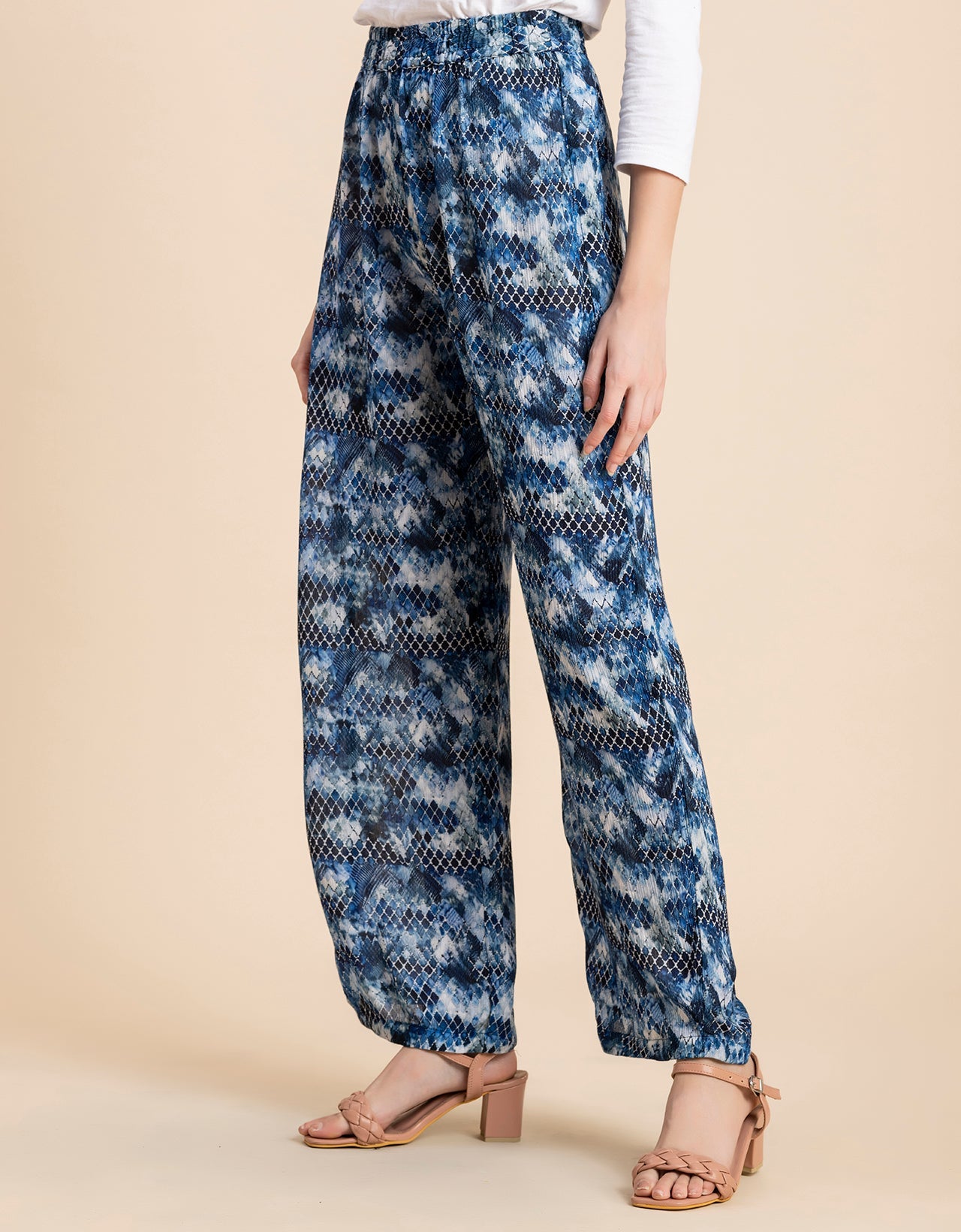 Wide Leg Printed Palazzo Pants