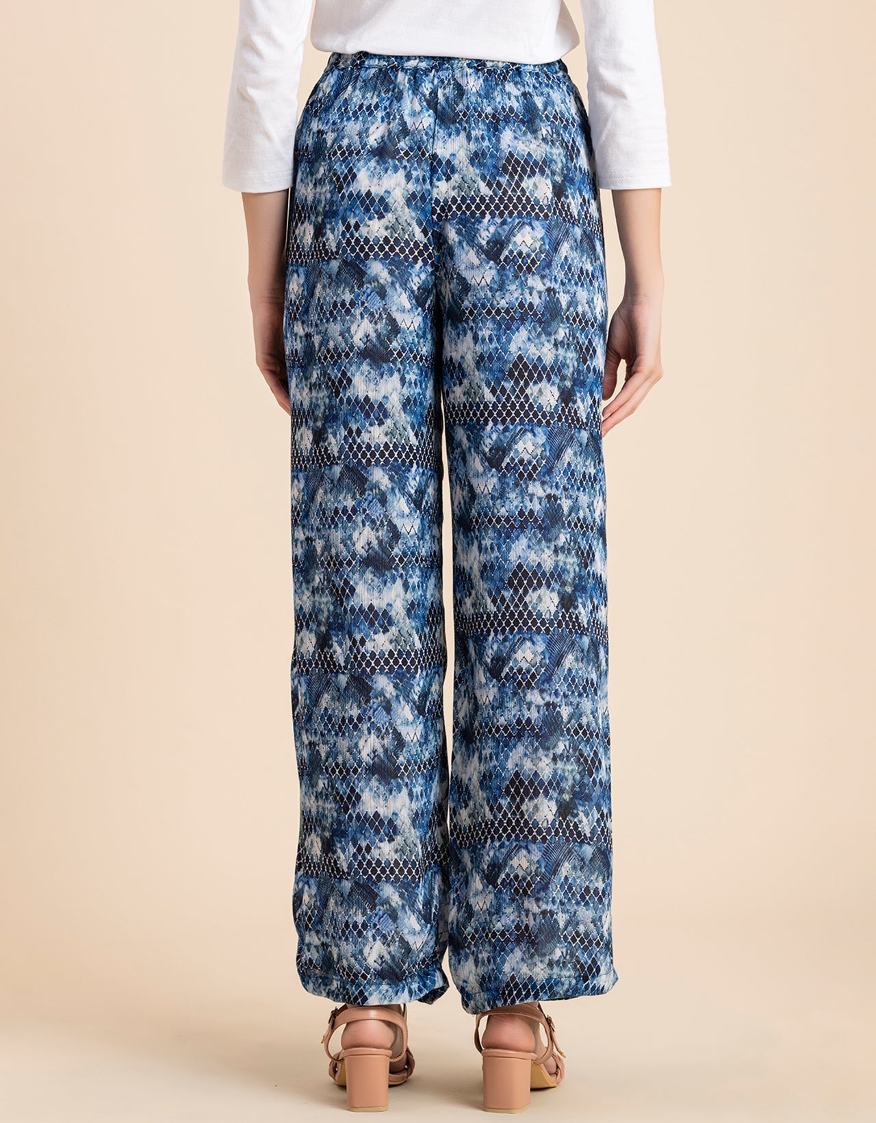 Wide Leg Printed Palazzo Pants