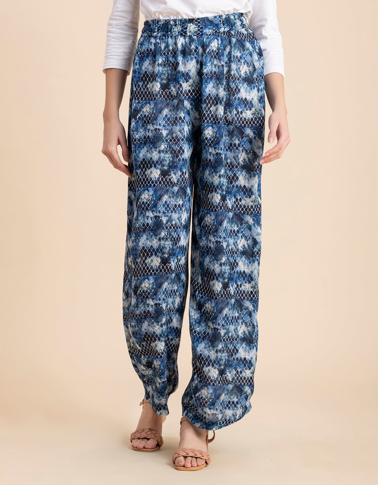 Wide Leg Printed Palazzo Pants